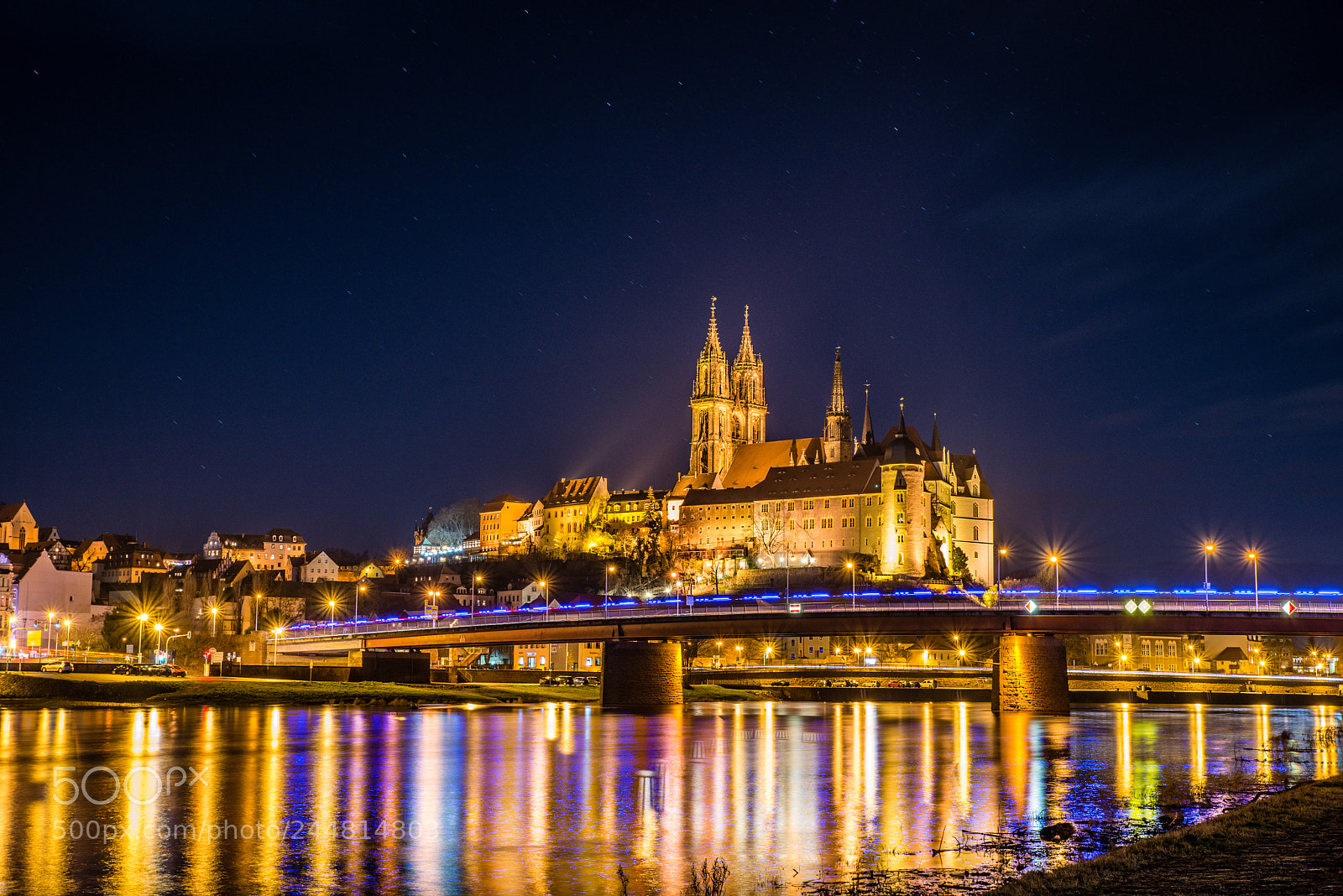 Nikon D800 sample photo. Meissen-night photography
