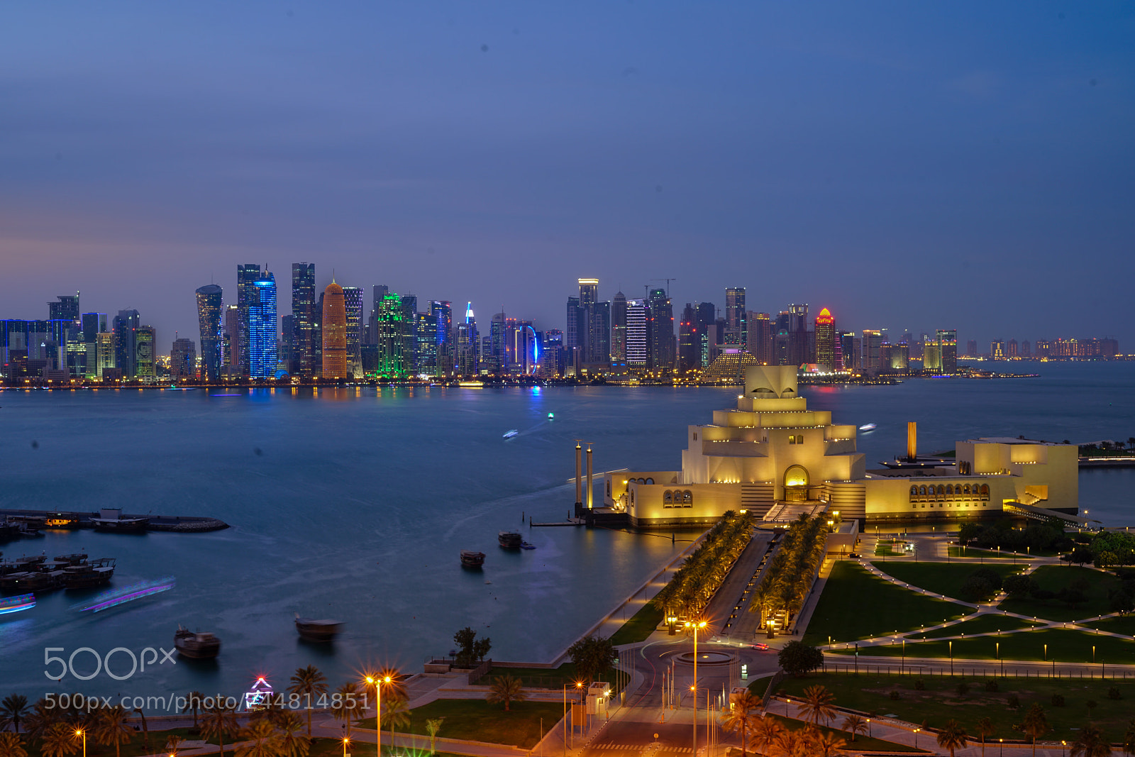 Sony a7R II sample photo. Doha cityscape photography