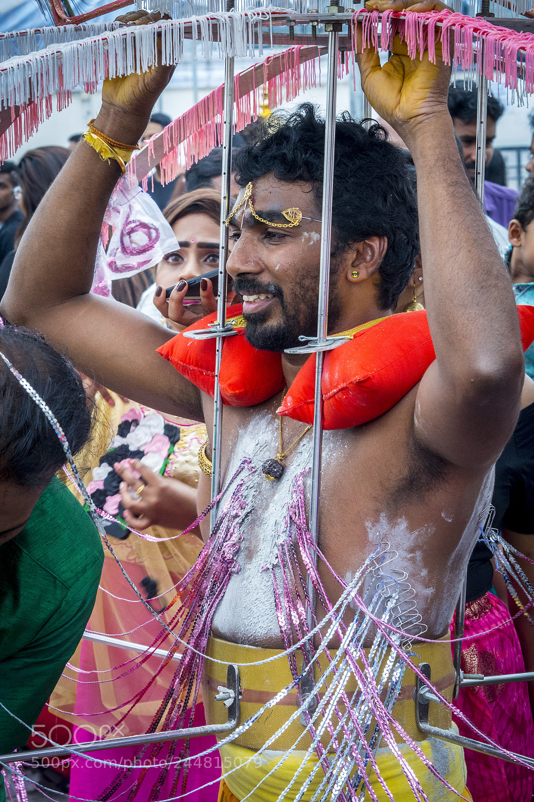 Olympus OM-D E-M10 II sample photo. Kaavadis at thaipusam festival photography