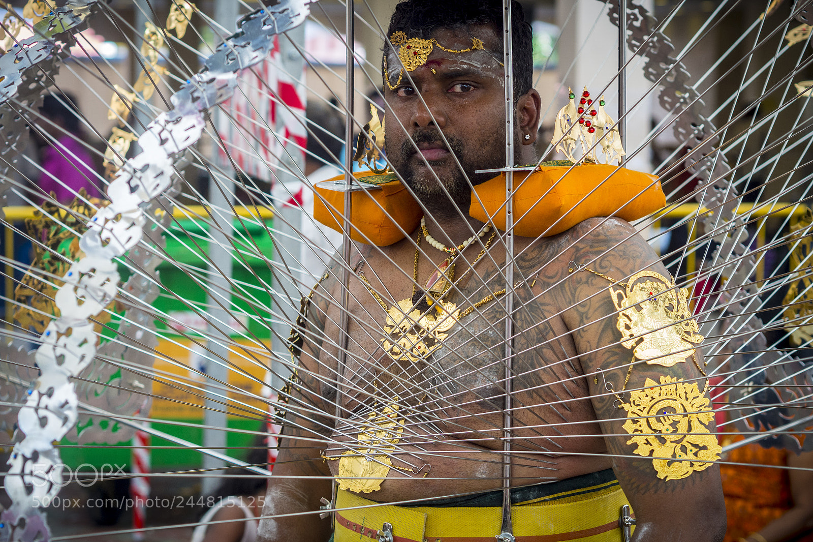 Olympus OM-D E-M10 II sample photo. Kaavadis at thaipusam festival photography