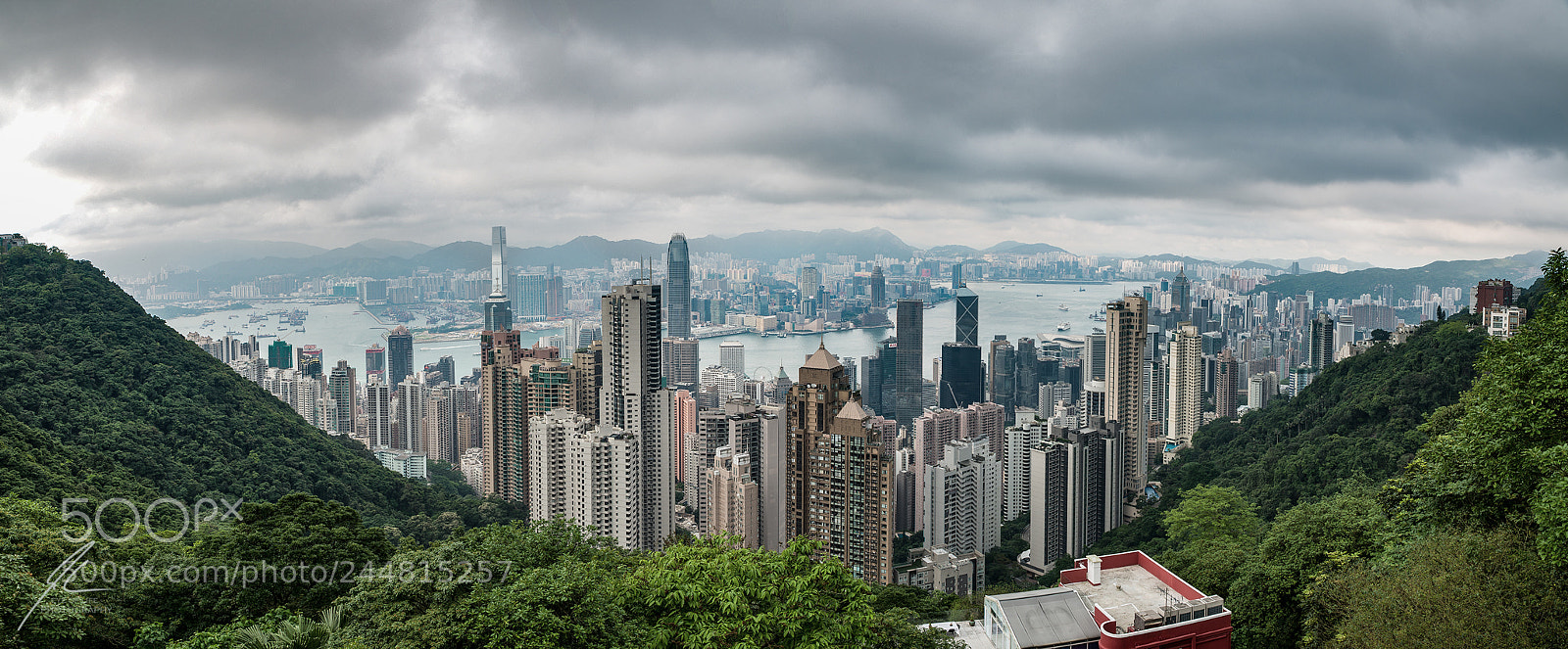 Nikon D800 sample photo. Hongkong peak panorama photography