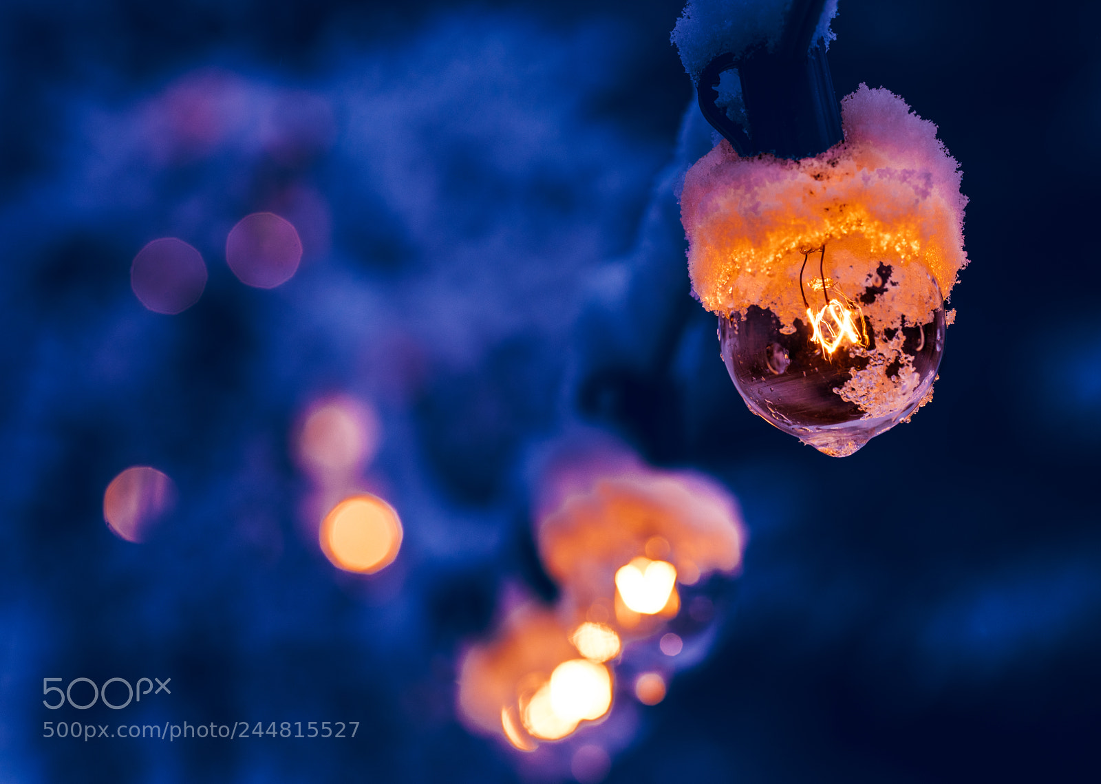 Nikon D810 sample photo. Lights in winter photography