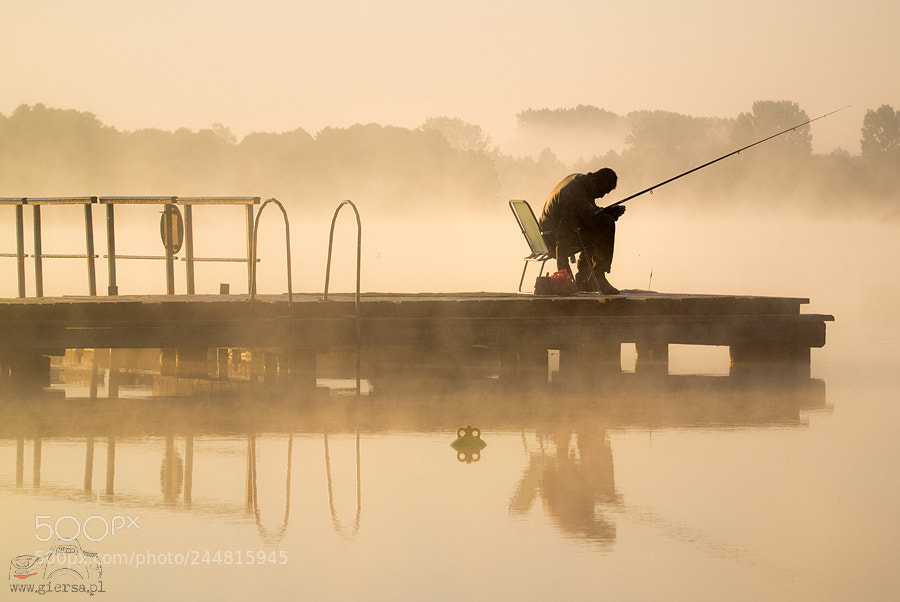 Nikon 1 V1 sample photo. Loneliness of angler photography