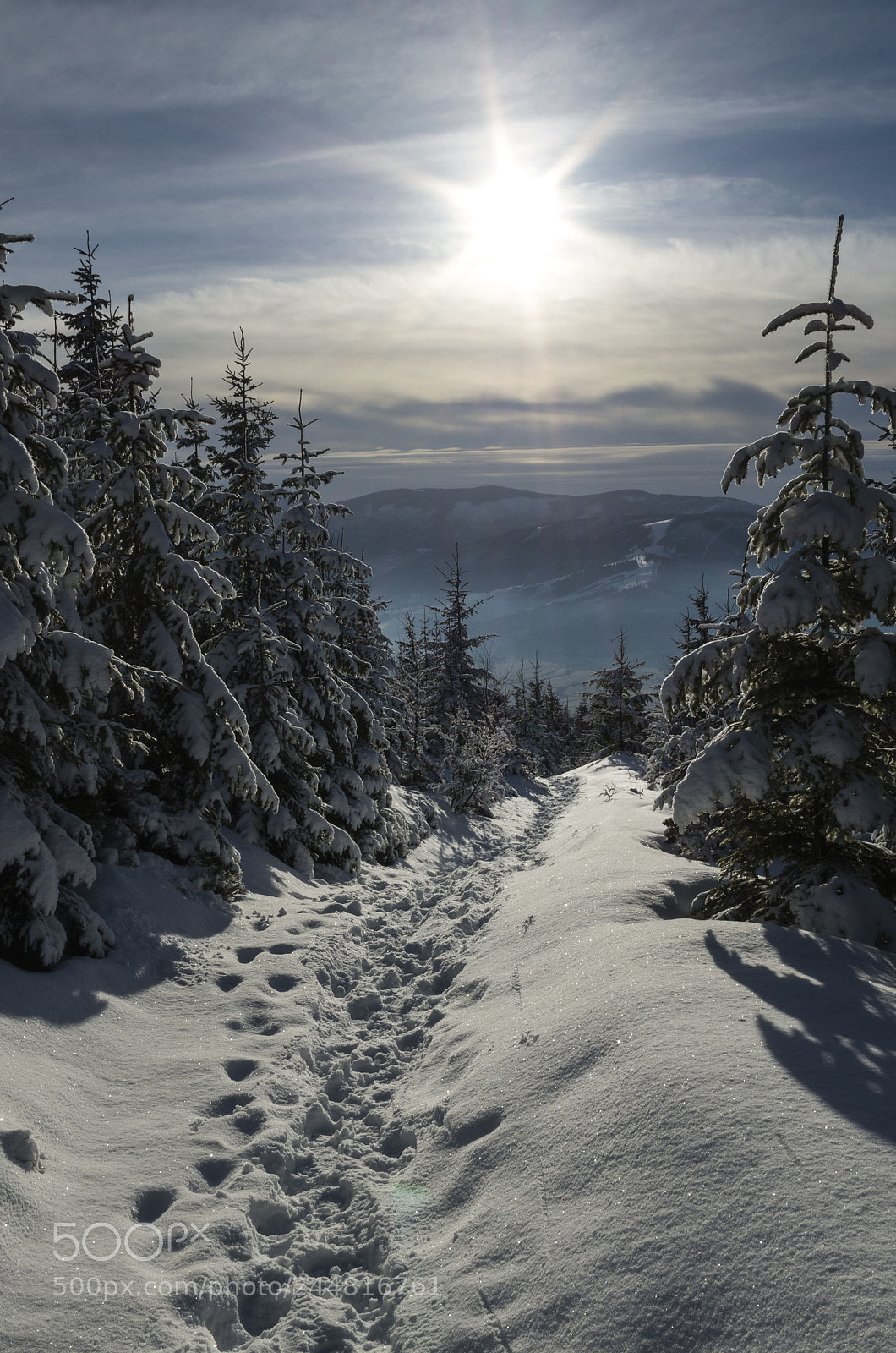 Pentax K-30 sample photo. Winter in polish beskidy photography