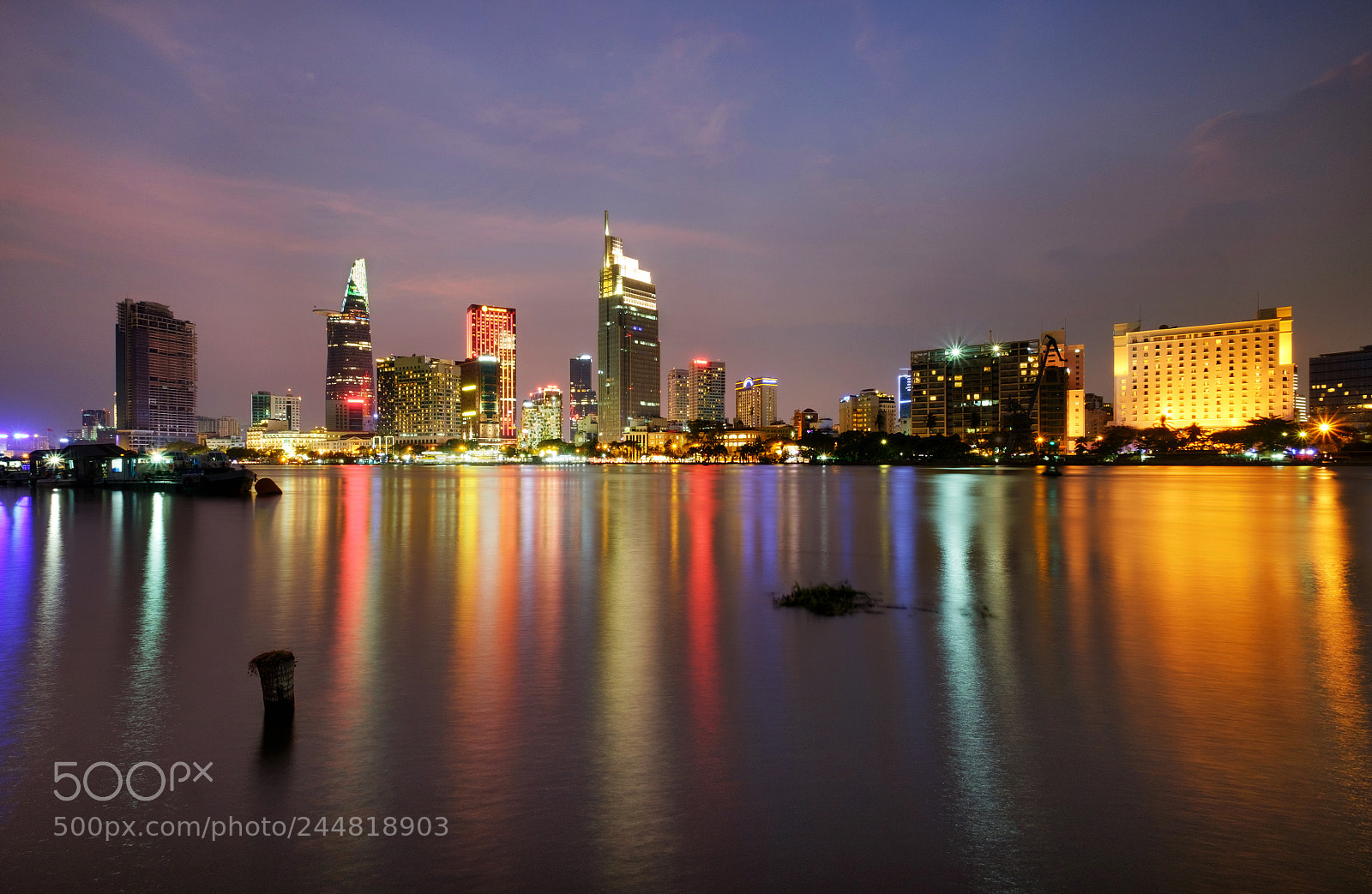Fujifilm X-T10 sample photo. Saigon by night photography