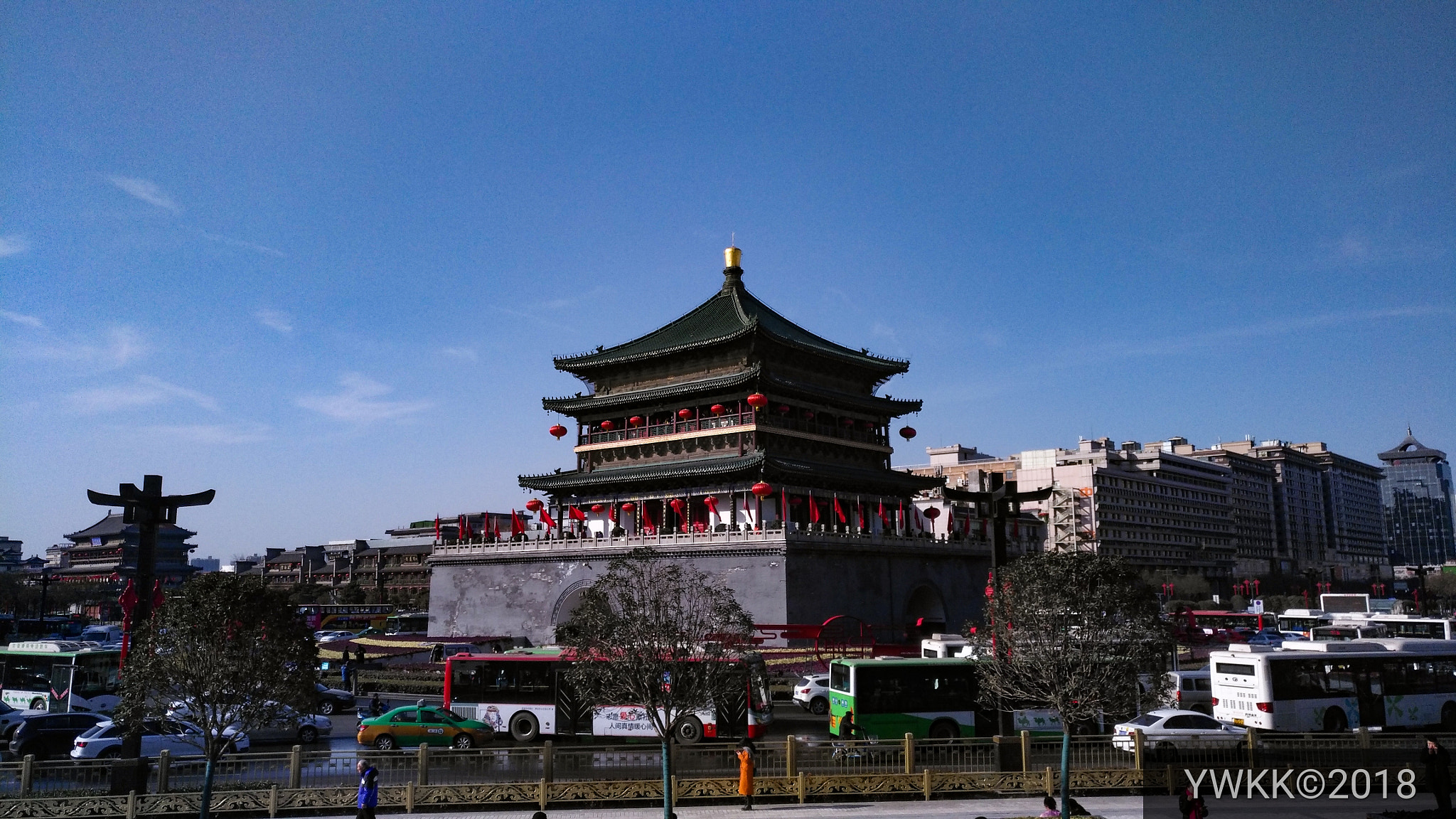 HUAWEI MLA-AL10 sample photo. Xi'an bell tower（day） photography