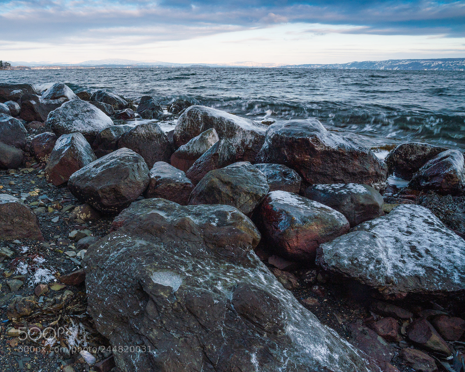 Sony a6500 sample photo. Winter coastline photography