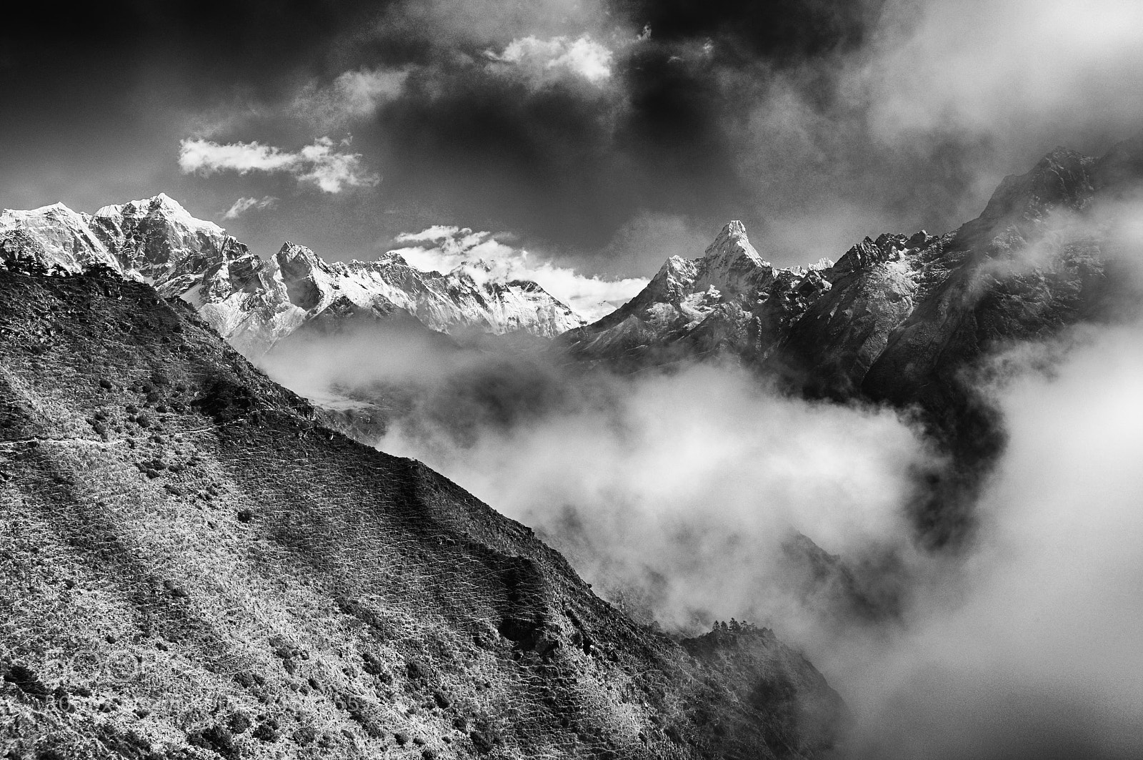Nikon D90 sample photo. Nepal vue sur le photography