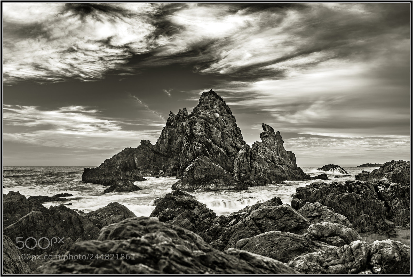 Nikon D7200 sample photo. Camel rock b&w photography