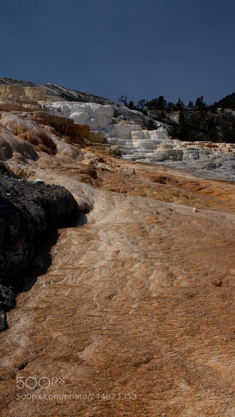 Canon EOS 550D (EOS Rebel T2i / EOS Kiss X4) sample photo. Mammoth falls, yellowstone photography