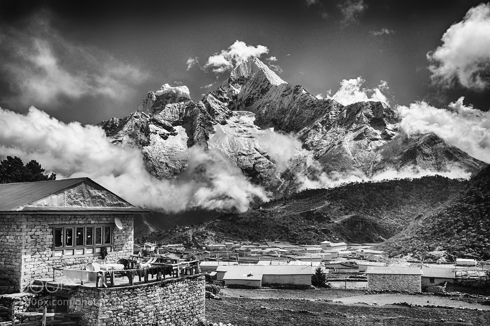 Nikon D90 sample photo. Nepal vue sur l'ama photography