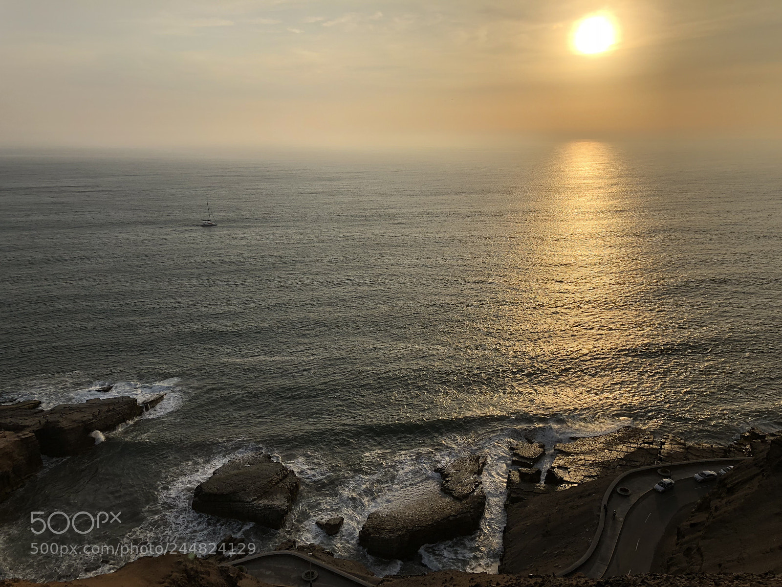 Apple iPhone 8 Plus sample photo. Sunset over peruvian pacific photography