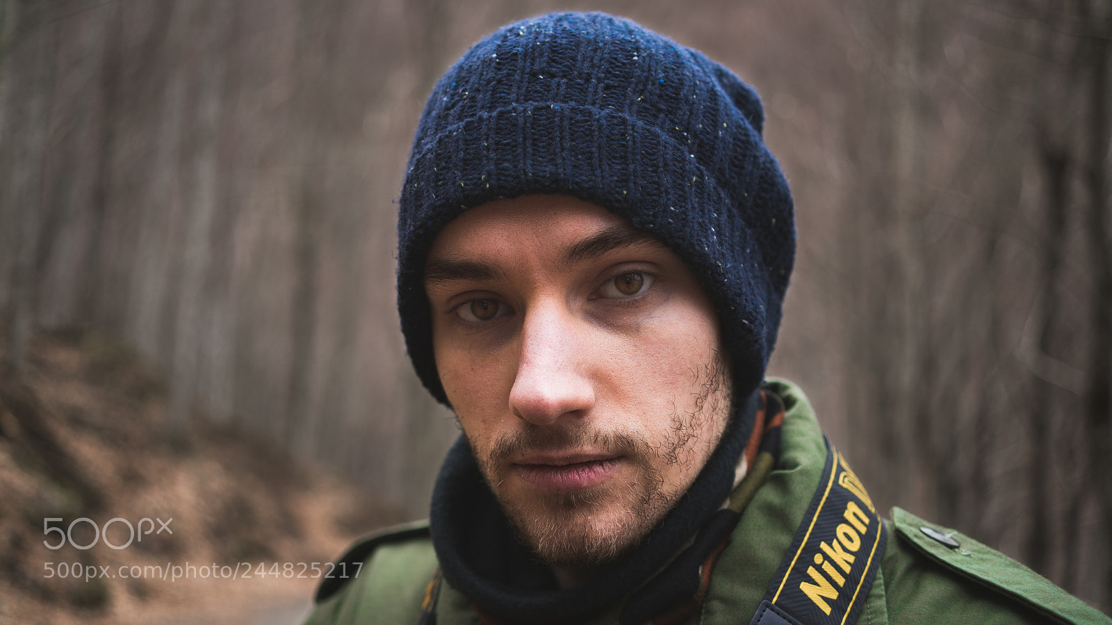 Sony a9 sample photo. Man in the wood photography