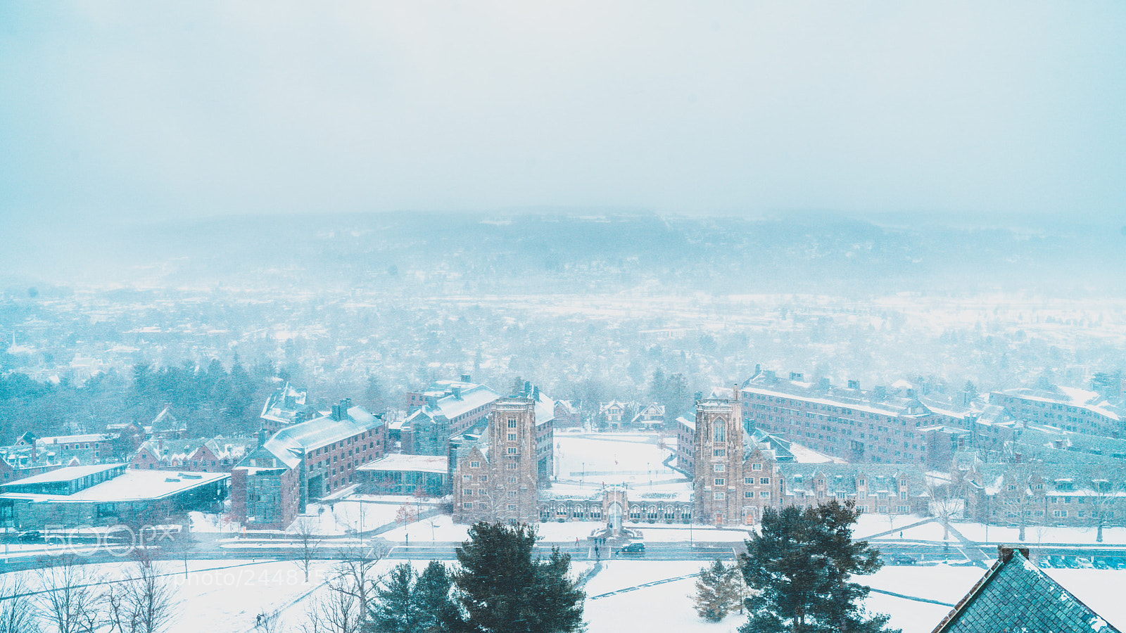 Sony a7 II sample photo. Ithaca - snowstorm photography