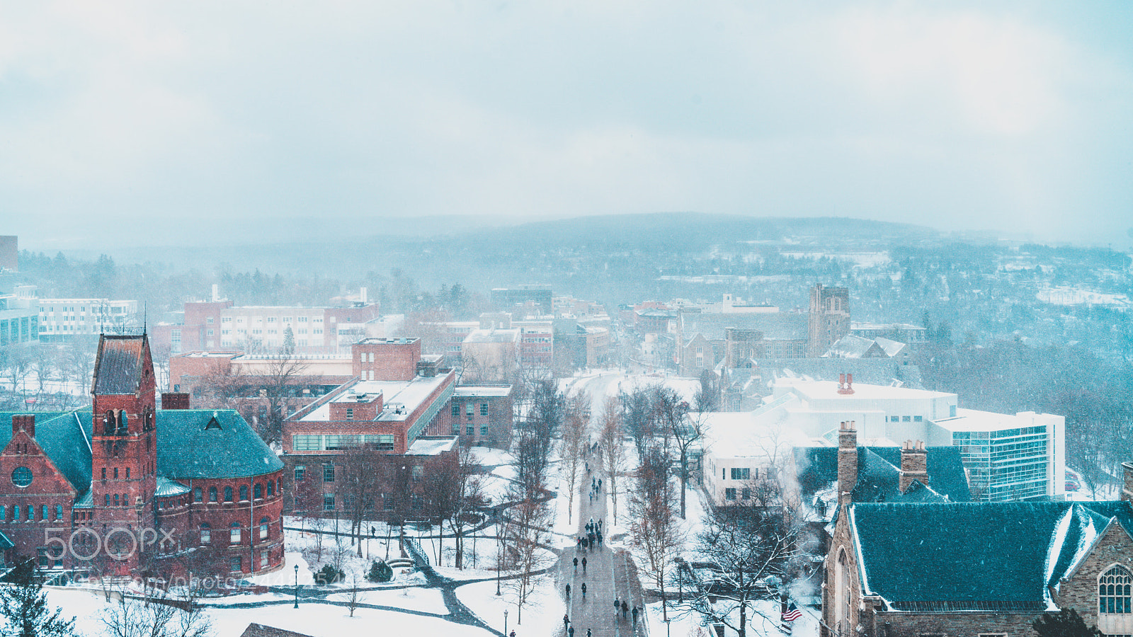 Sony a7 II sample photo. Ithaca - snowstorm photography