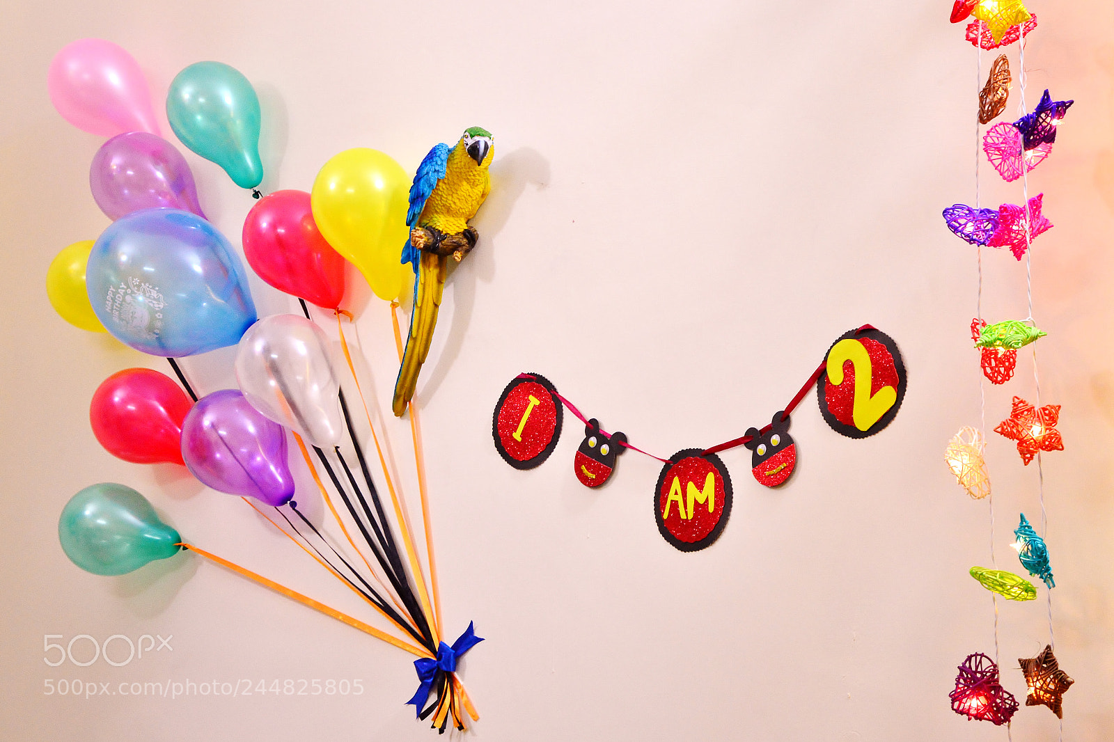 Nikon D3200 sample photo. Birthday ballons photography