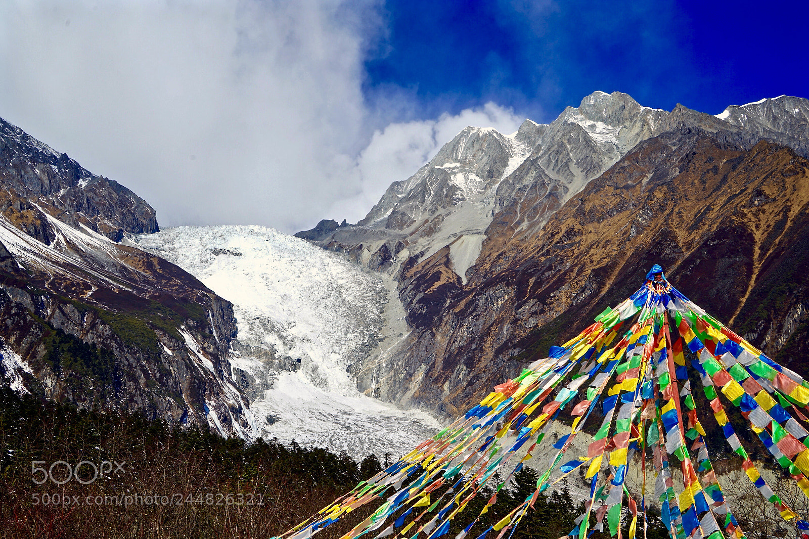 Sony a7R sample photo. Grand glacier cascade, hailuogou photography