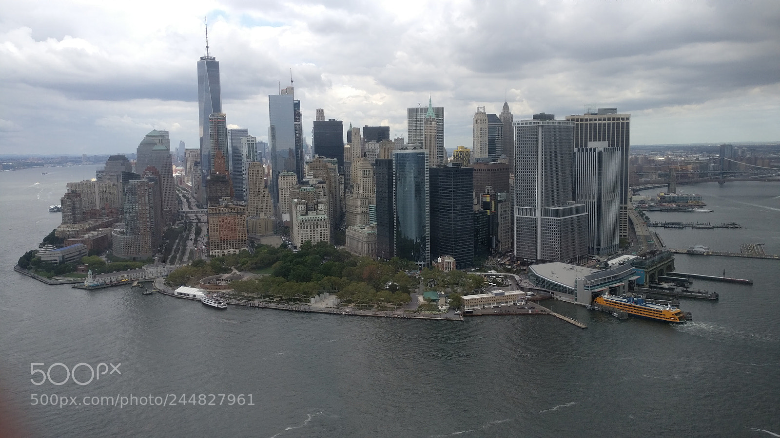 OnePlus A3003 sample photo. Lower manhattan skyline photography