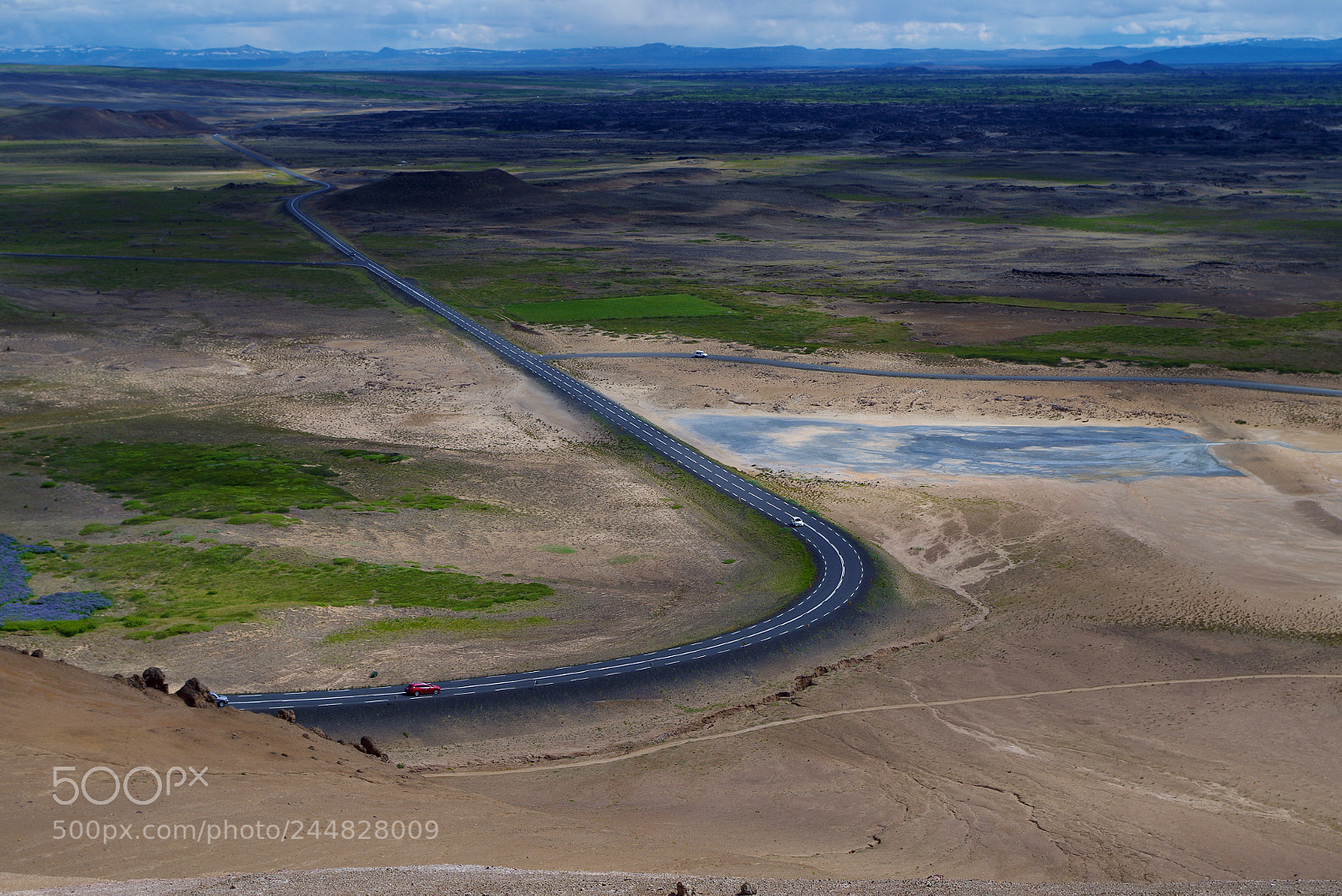 Pentax K-500 sample photo. Curved road photography