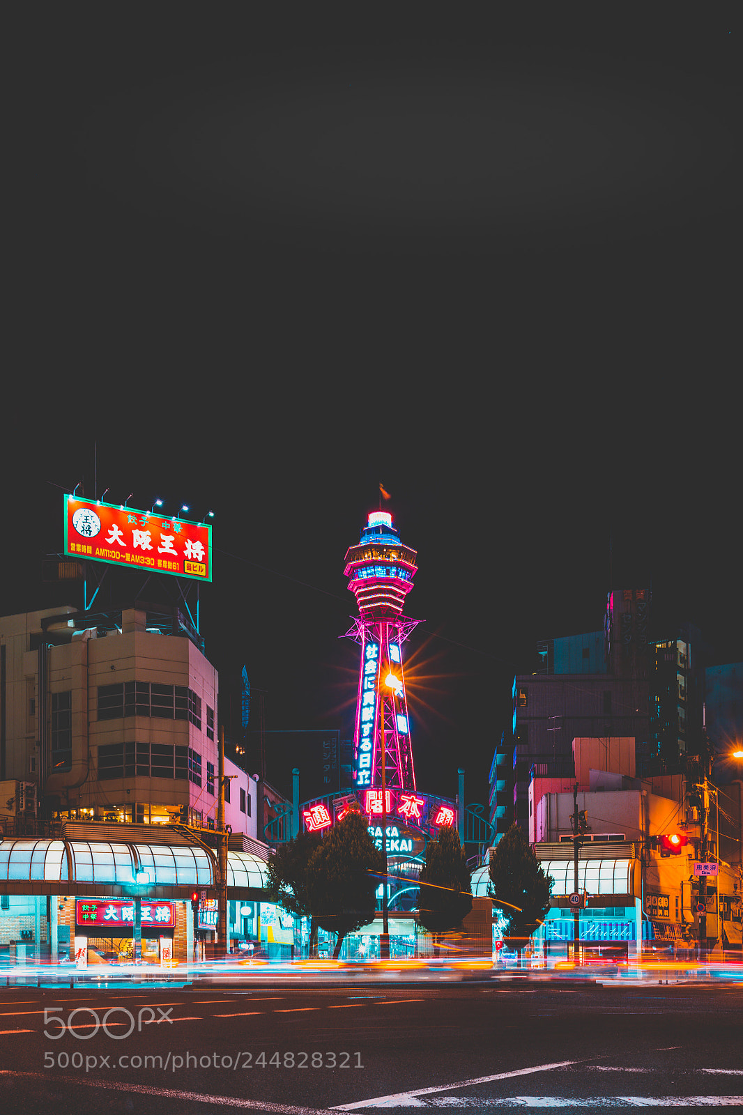 Sony a7 II sample photo. Osaka by night photography