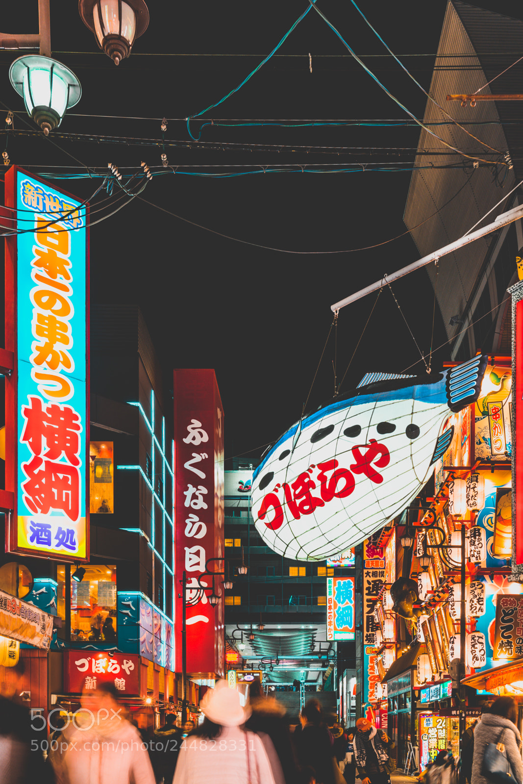 Sony a7 II sample photo. Osaka by night photography