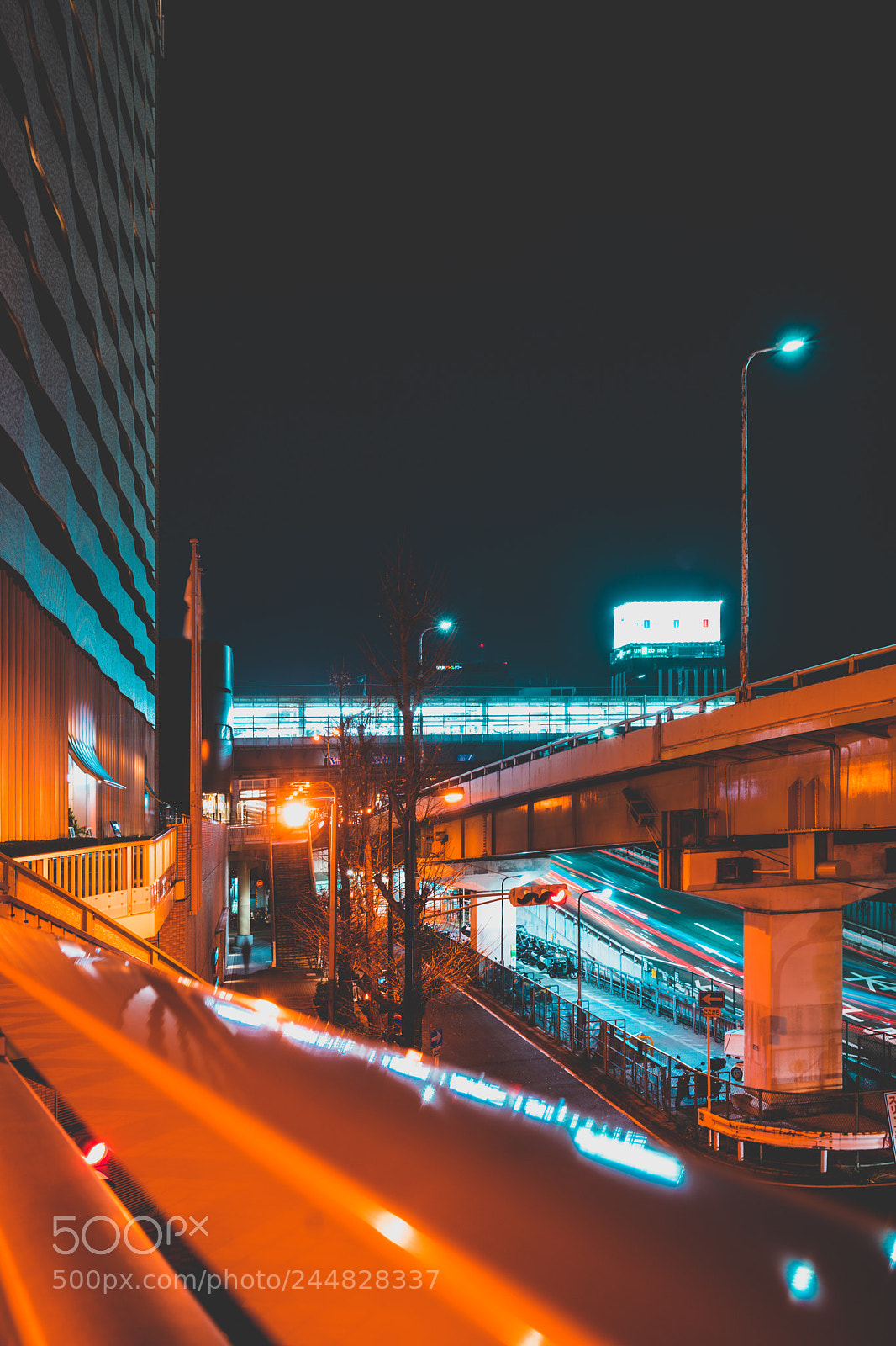 Sony a7 II sample photo. Osaka by night photography