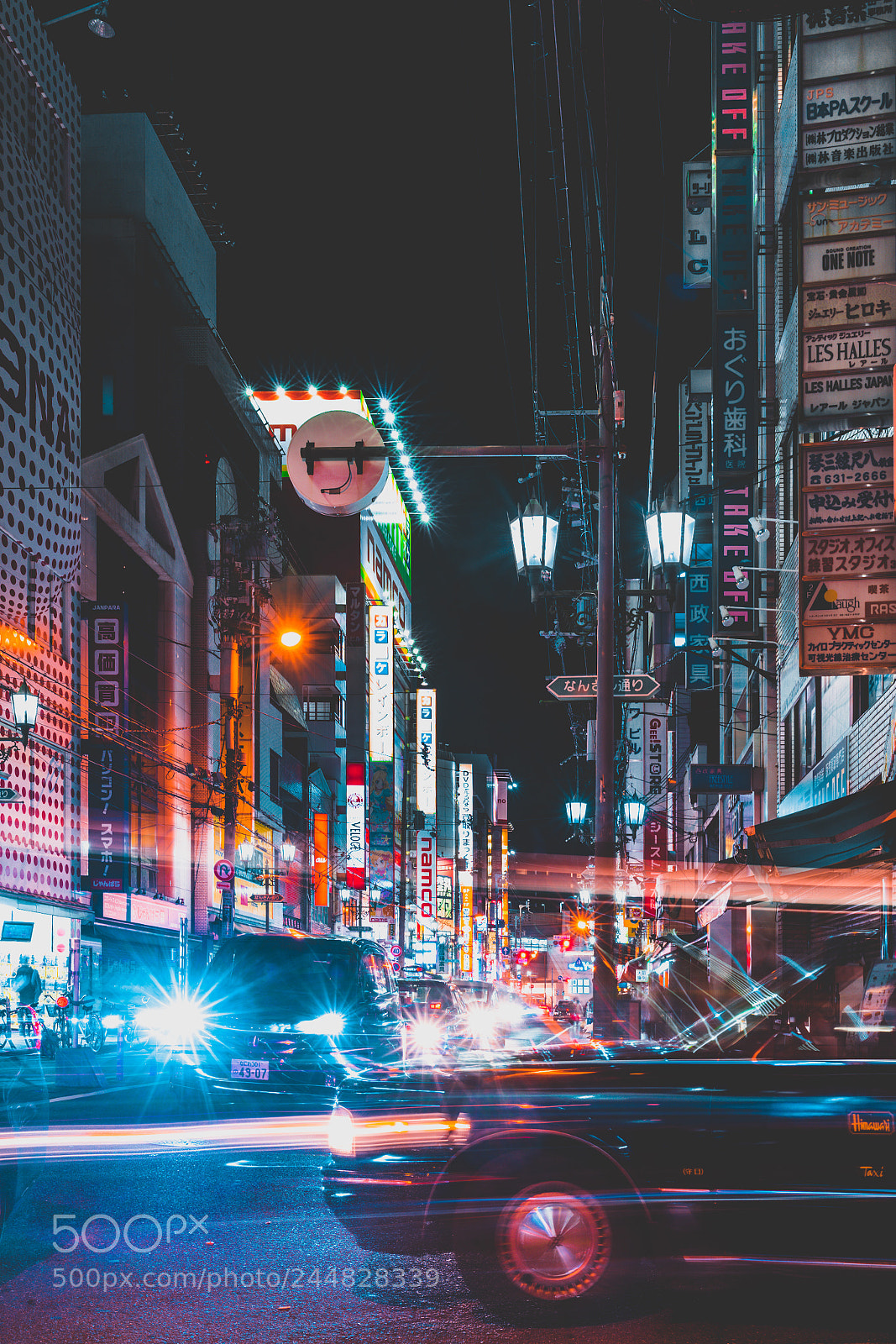Sony a7 II sample photo. Osaka by night photography