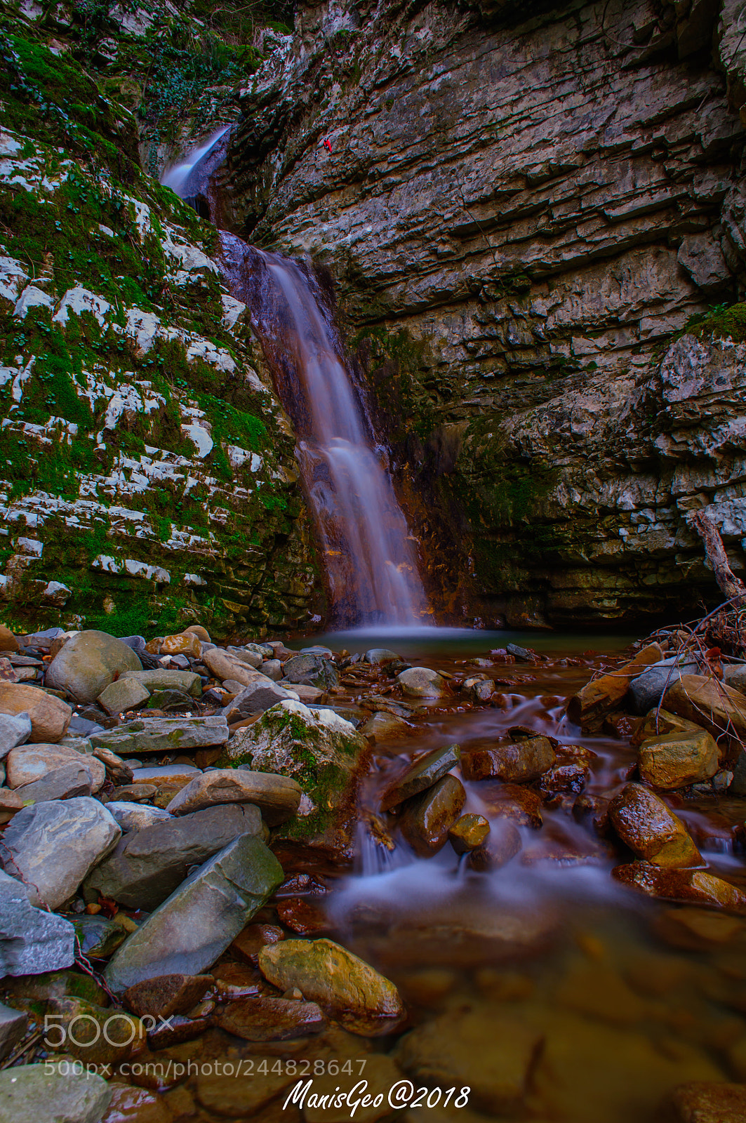 Nikon D5000 sample photo. Waterfall photography