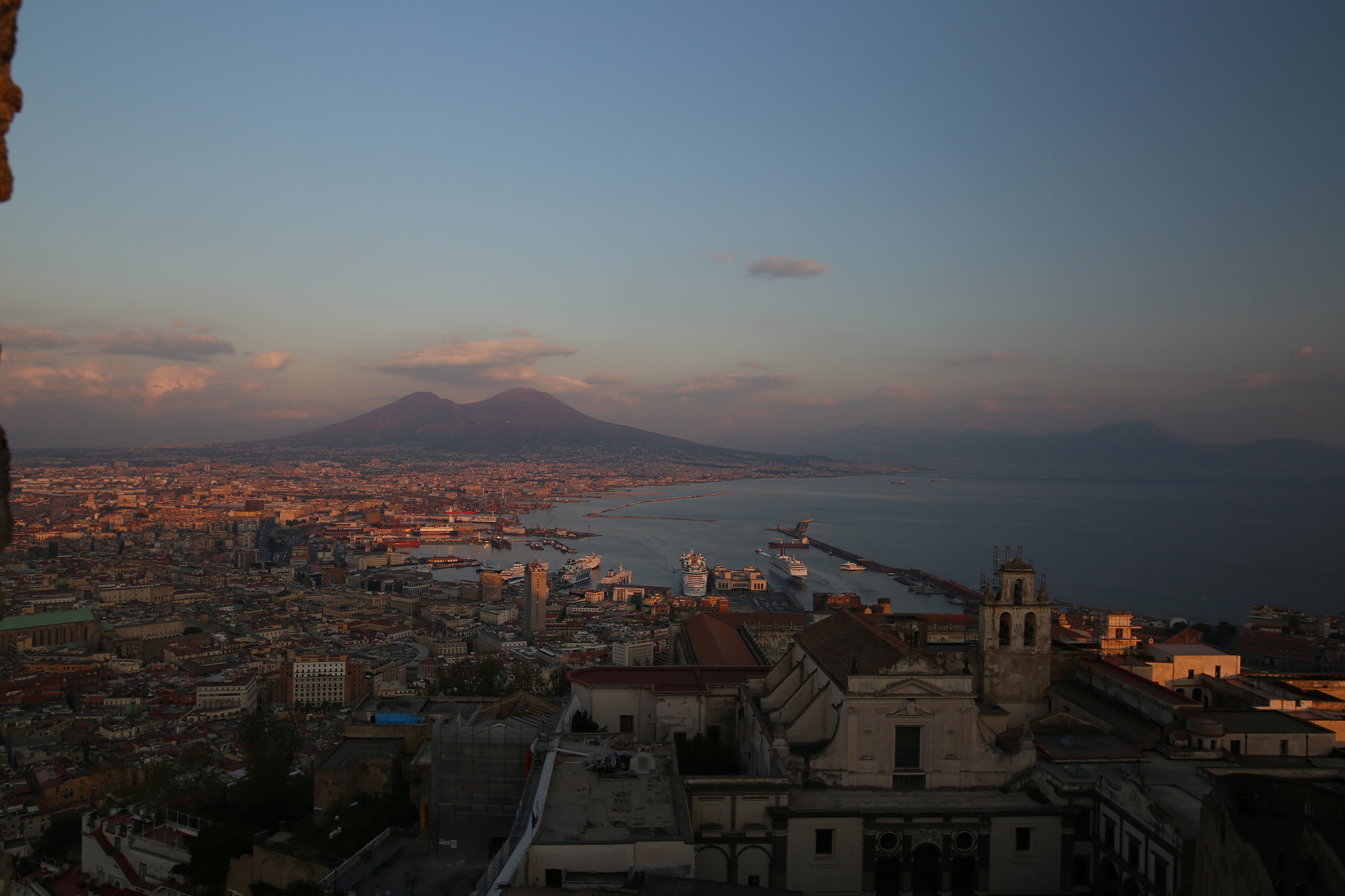 Sigma 24mm F1.4 DG HSM Art sample photo. Naples at sunset photography