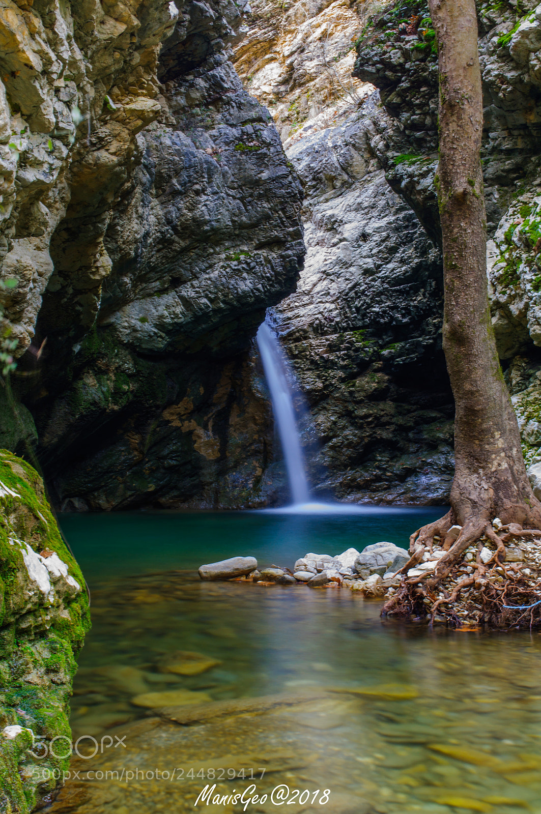 Nikon D5000 sample photo. Waterfall photography
