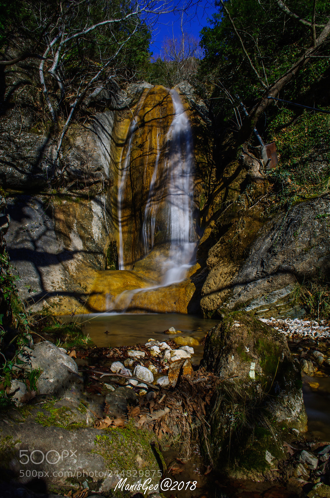 Nikon D5000 sample photo. Waterfall at the prosilio photography