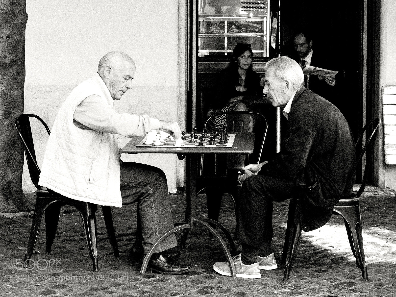 Sony a6500 sample photo. The chess players photography