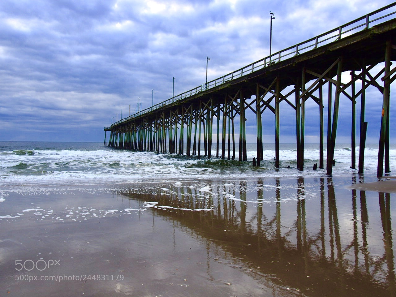 Olympus PEN E-PL6 sample photo. Pier into the ocean photography