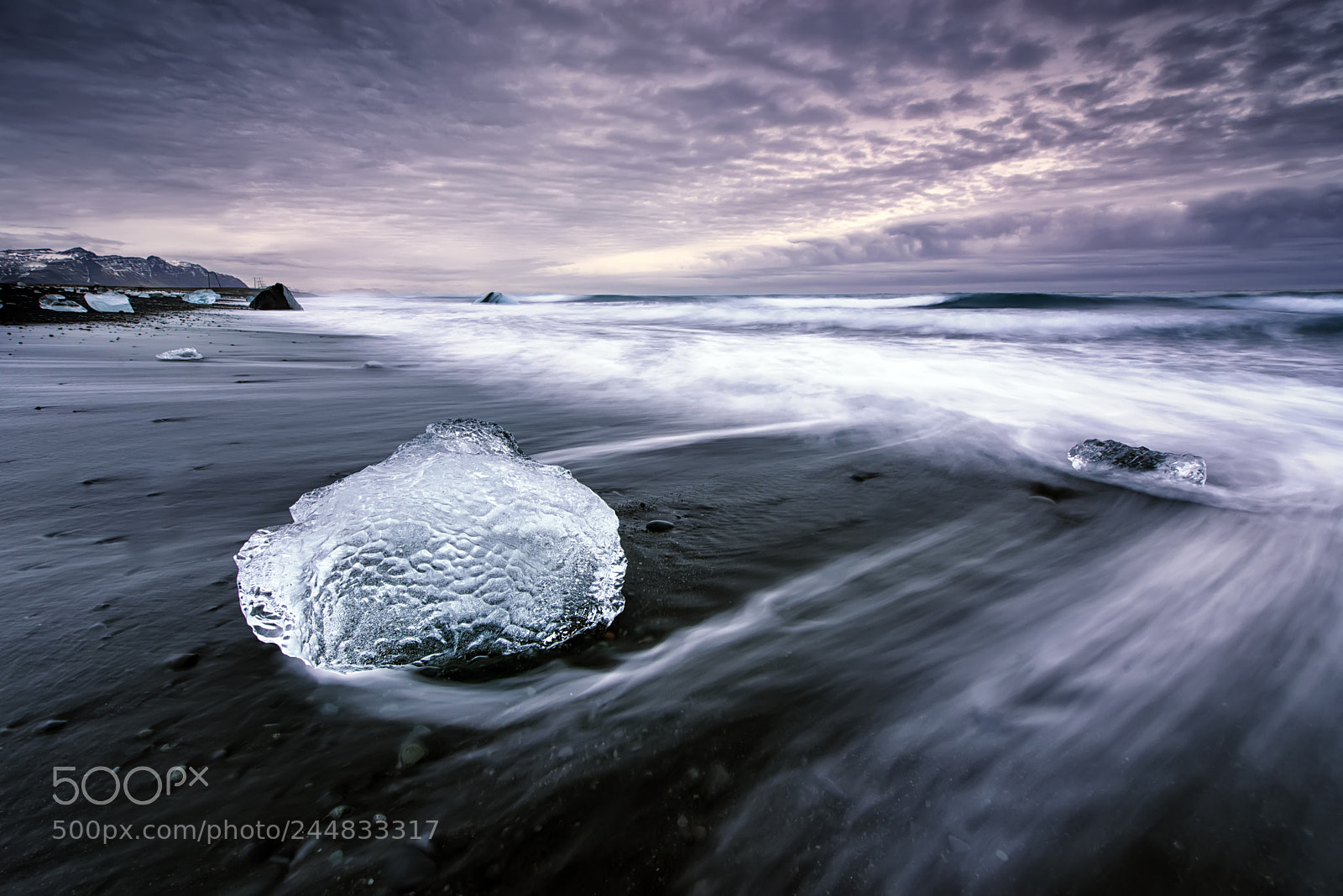 Nikon D610 sample photo. Glacier beach photography