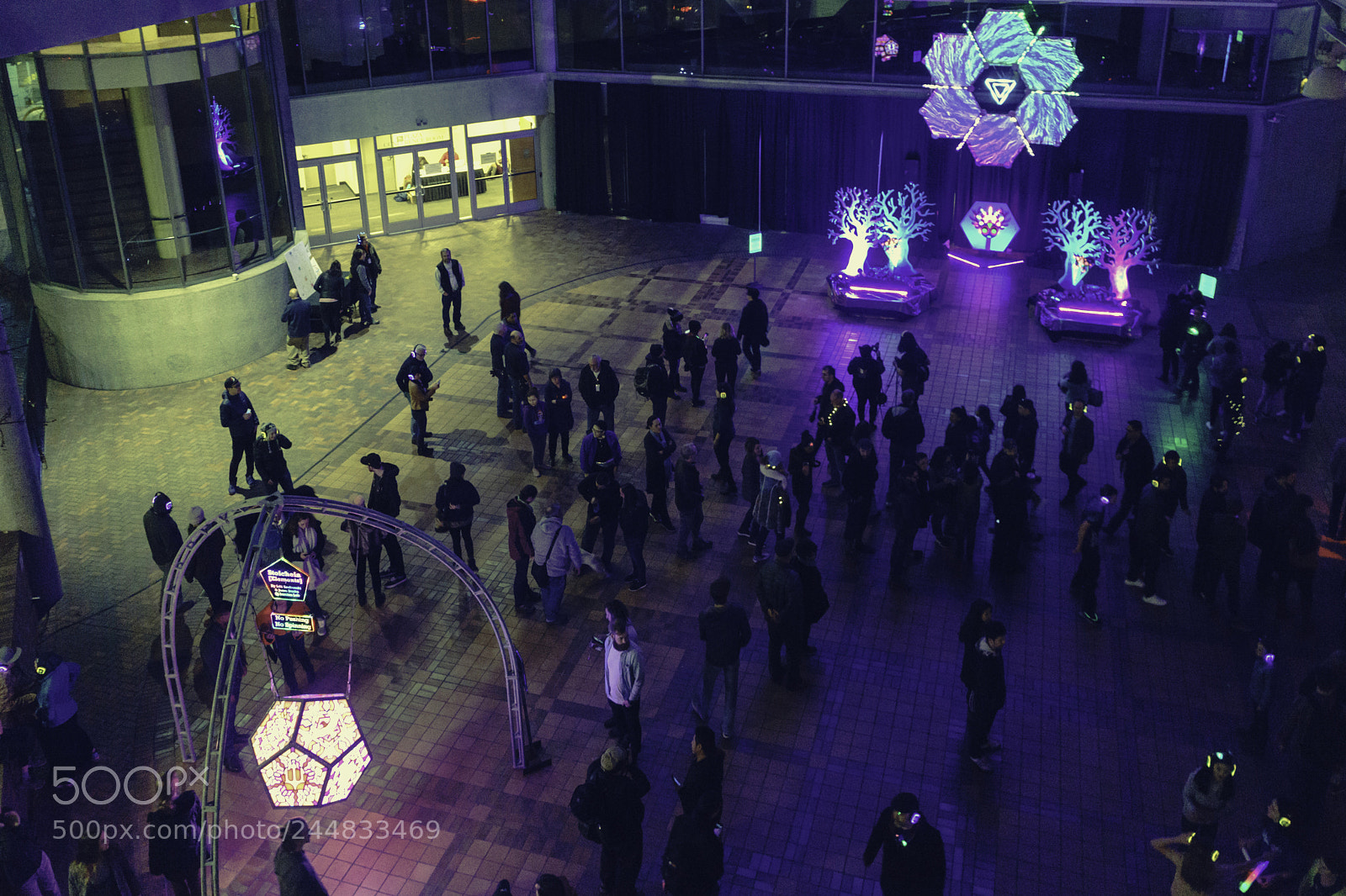 Sony a7 sample photo. Portland winter light festival photography