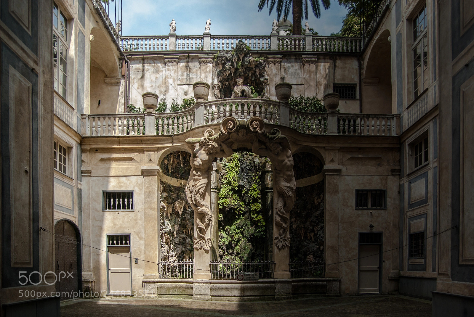 Pentax K10D sample photo. Palazzo genovese photography