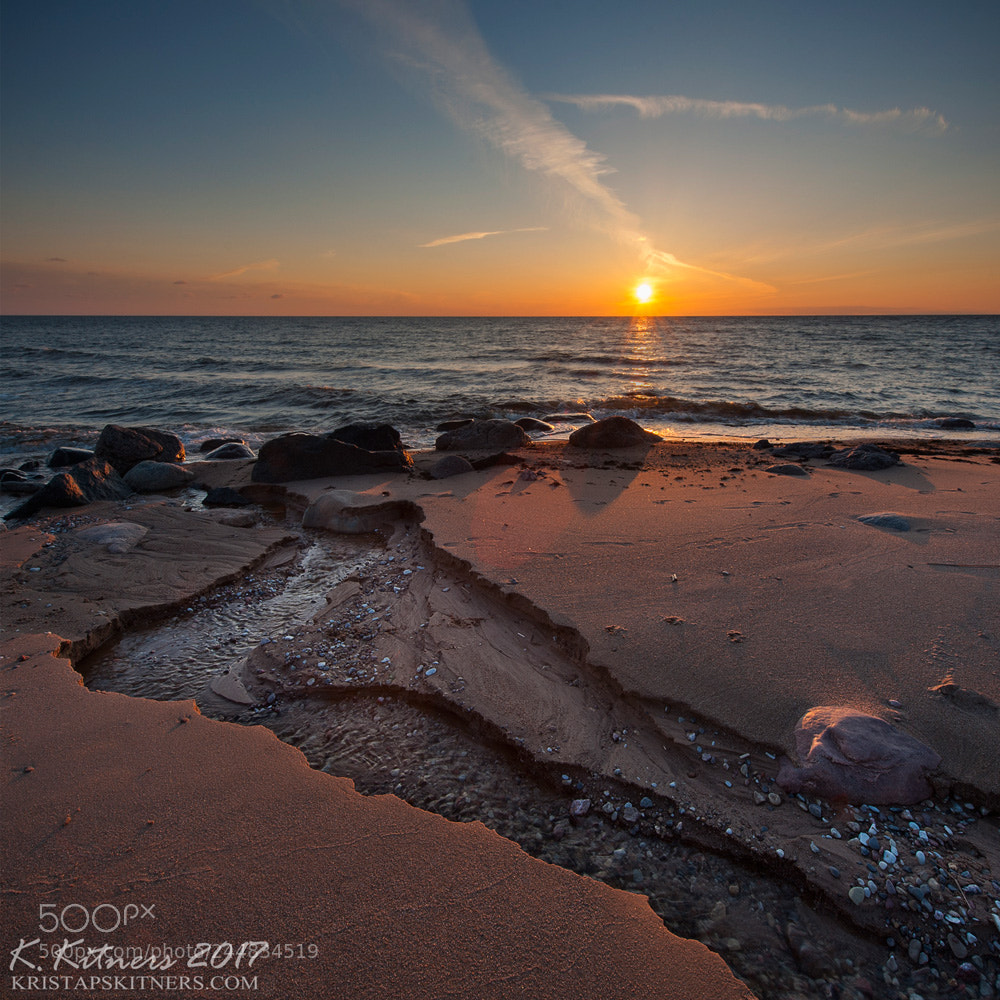 Nikon D700 sample photo. River, sea and sunset photography