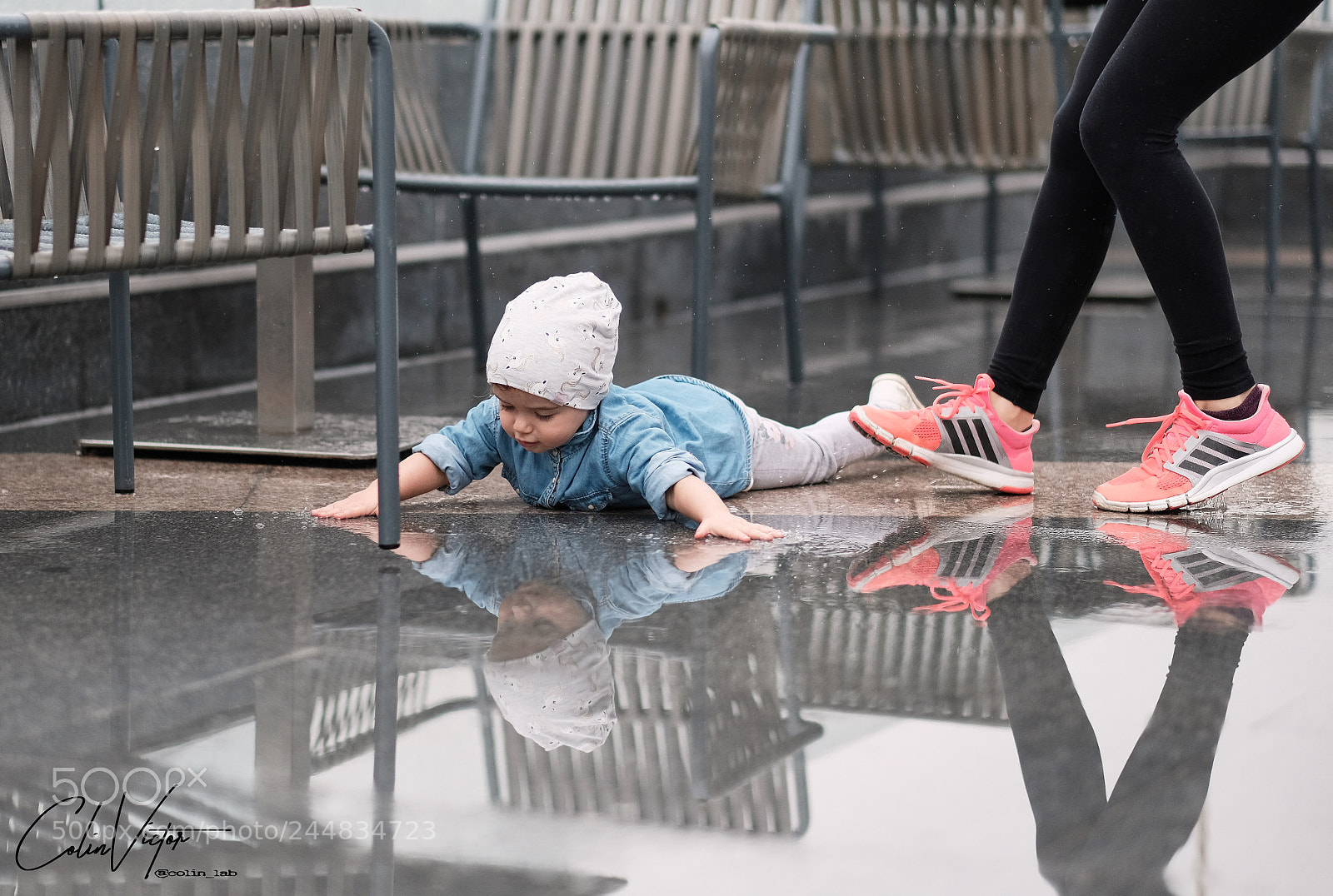 Fujifilm X-T20 sample photo. Kids and puddles photography