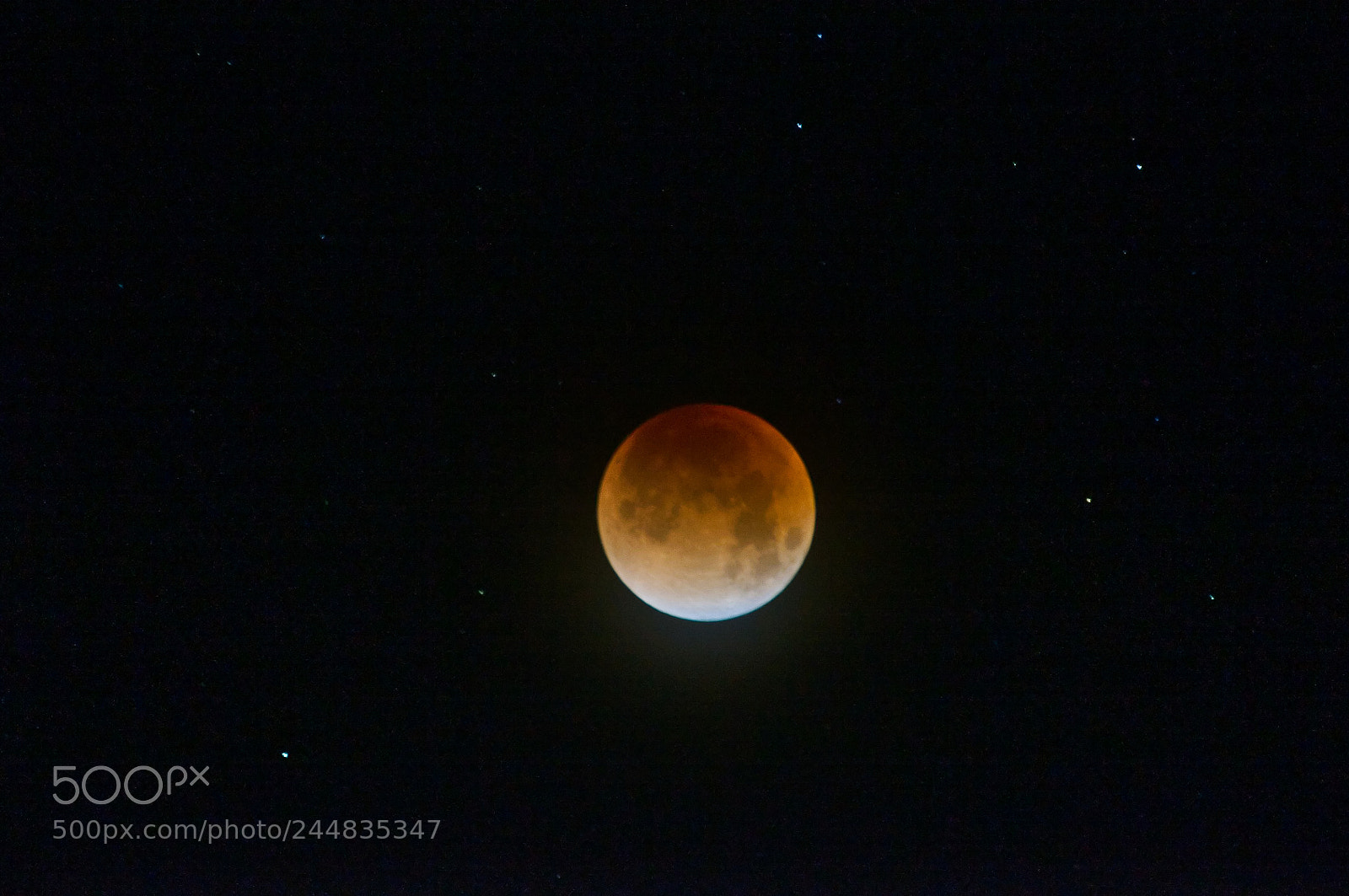 Nikon D300 sample photo. Lunar eclipse photography