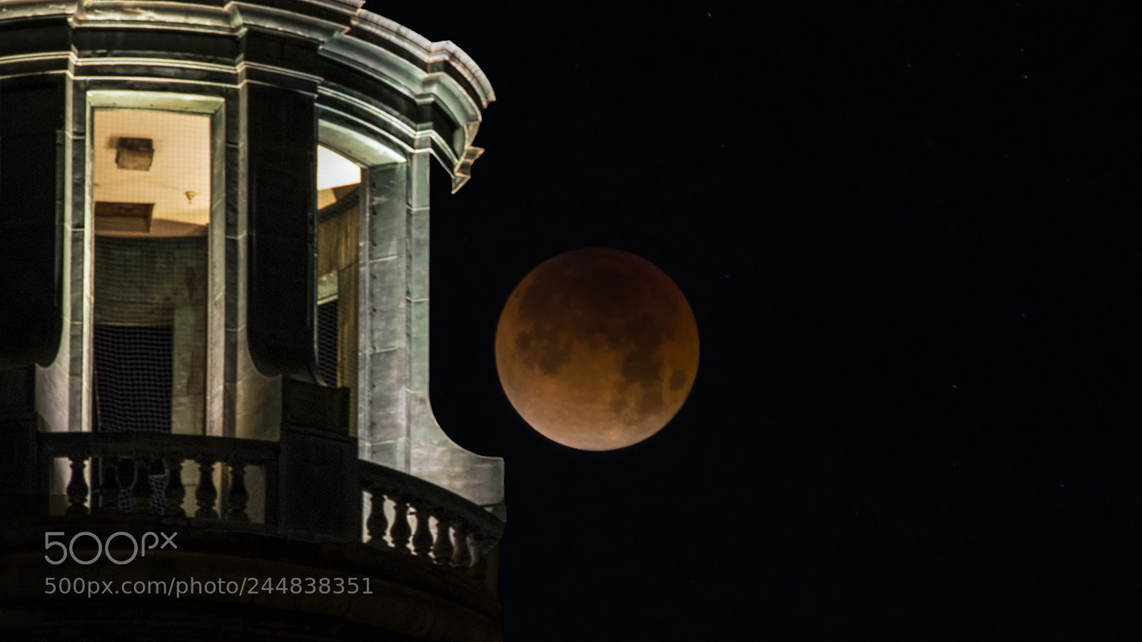Nikon D810 sample photo. Super blood moon photography