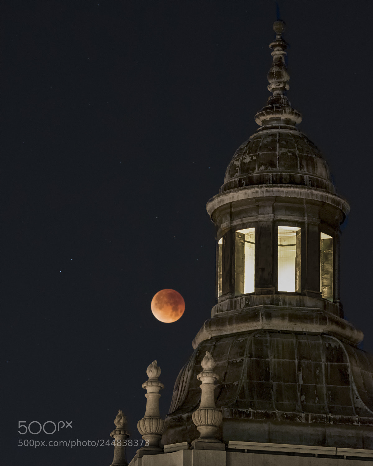 Nikon D810 sample photo. Super blood moon photography
