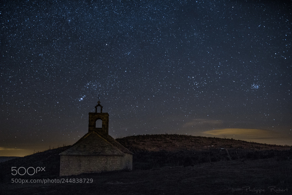 Canon EOS 60D sample photo. A chapel under stars photography