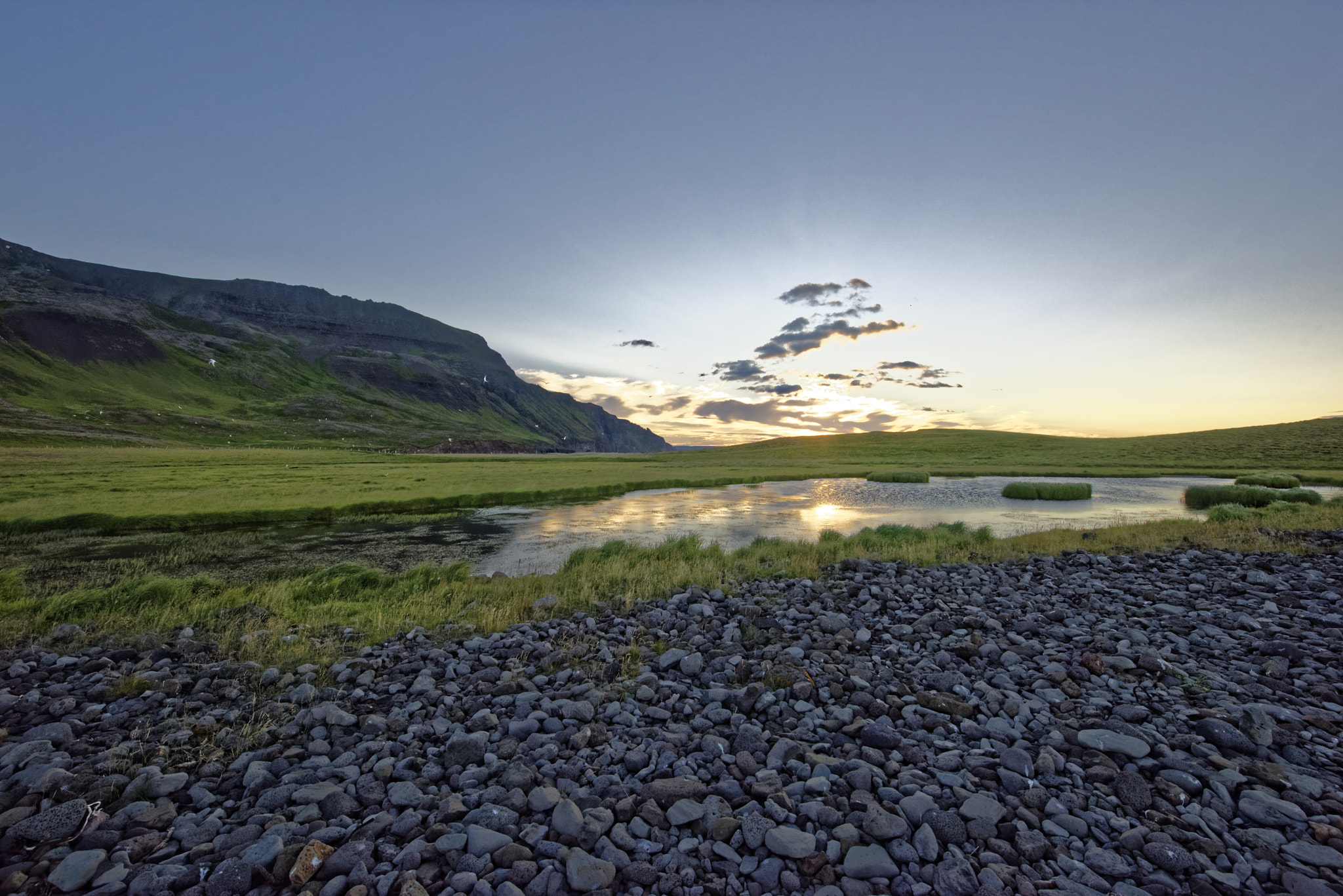 Nikon AF-S Nikkor 14-24mm F2.8G ED sample photo. Drangeyjarferðir campsite in iceland. photography