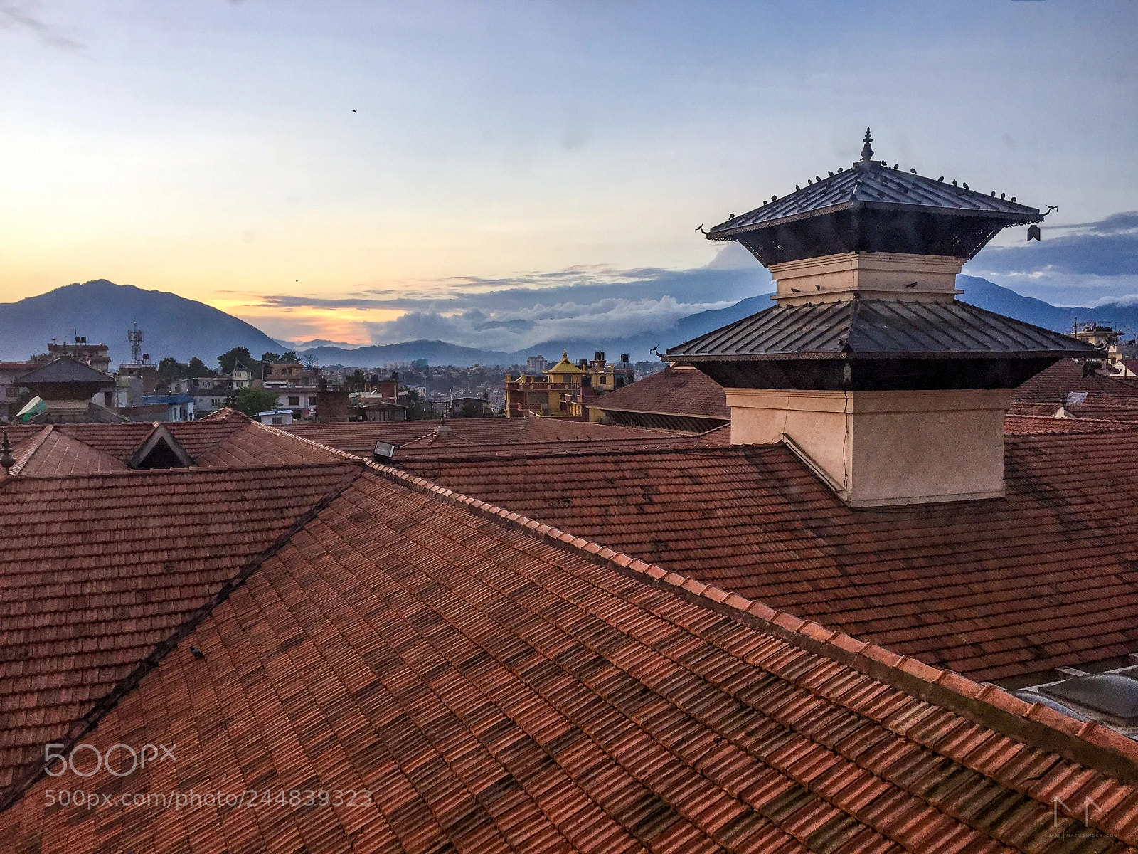 Apple iPhone 6 sample photo. Sunset in kathmandu photography