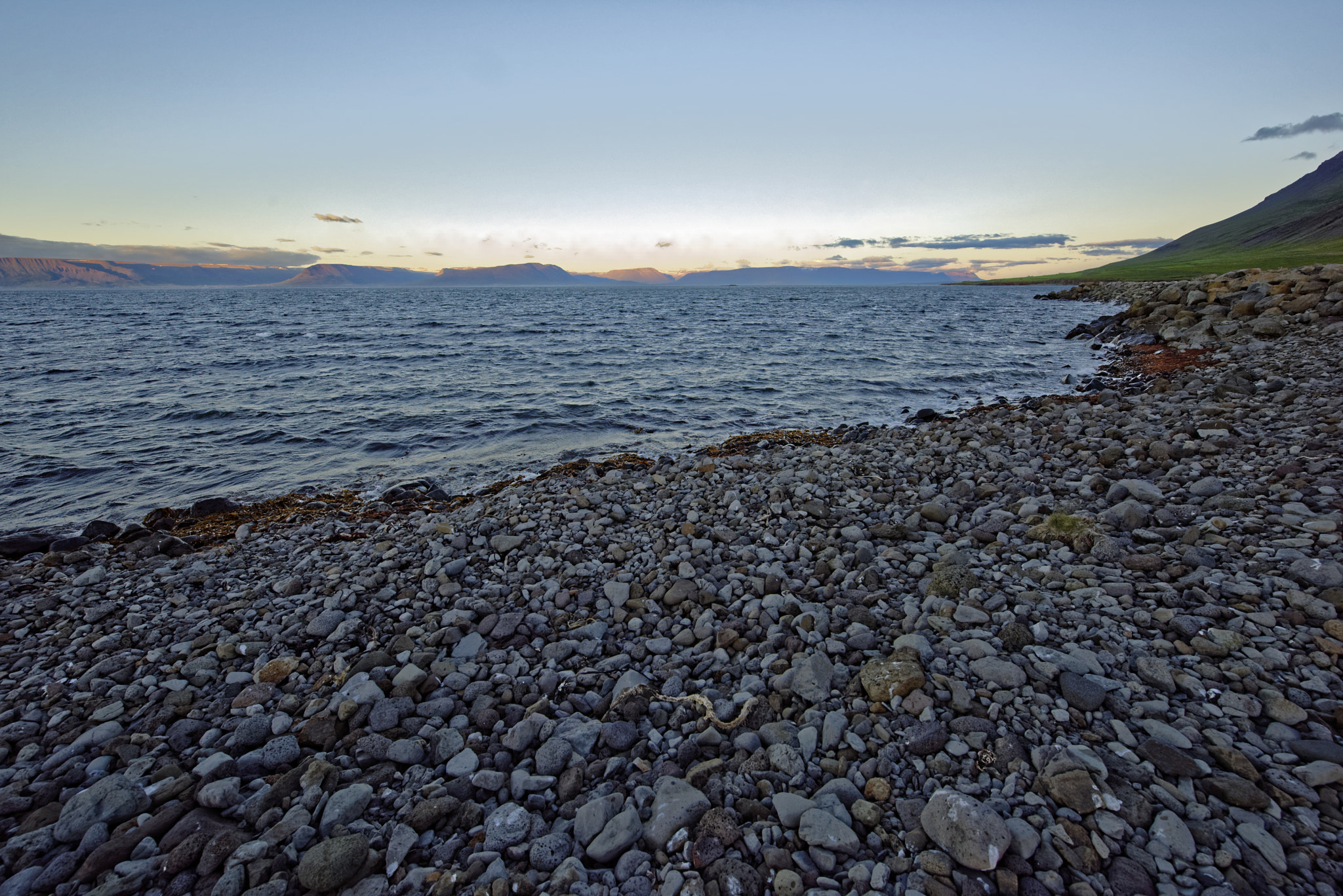 Nikon AF-S Nikkor 14-24mm F2.8G ED sample photo. Drangeyjarferðir campsite in iceland. photography