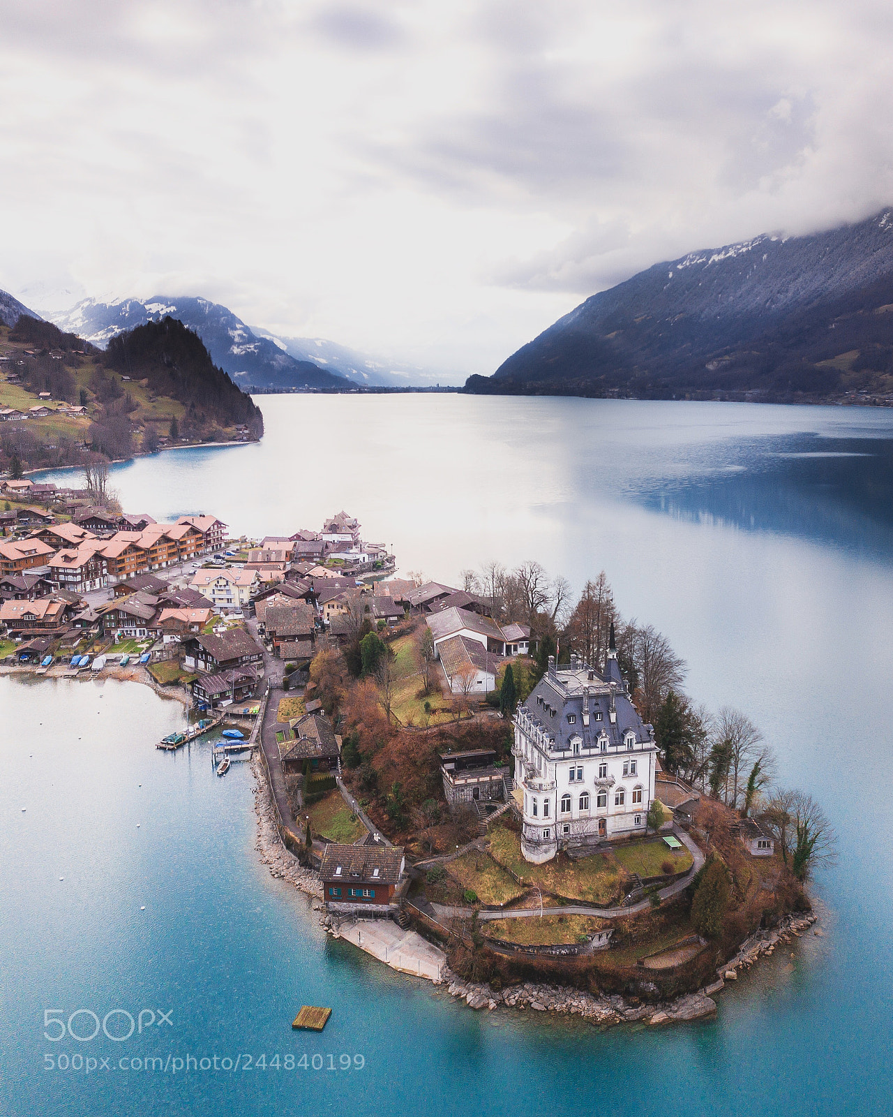 DJI FC220 sample photo. Iseltwald photography
