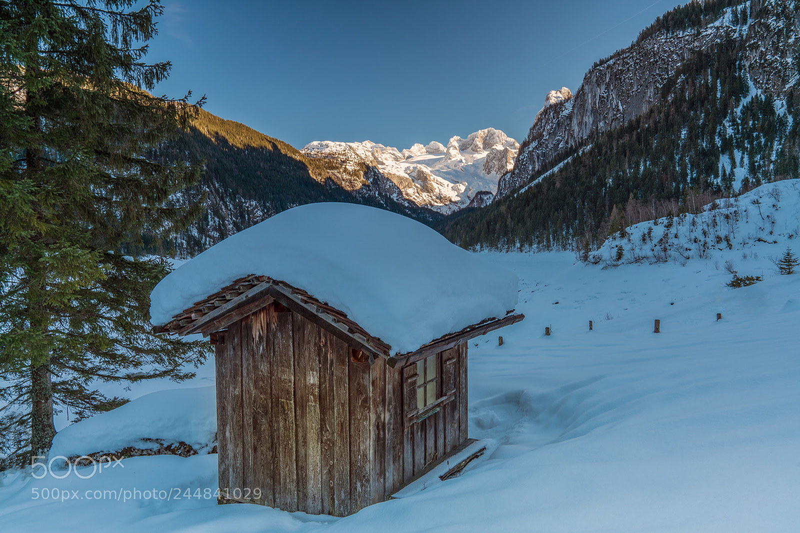 Sony a7R II sample photo. Schneeschuh tour gosausee photography