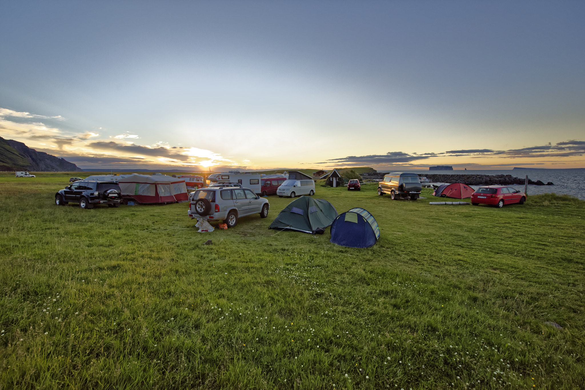 Nikon D810 sample photo. Drangeyjarferðir campsite in iceland. photography