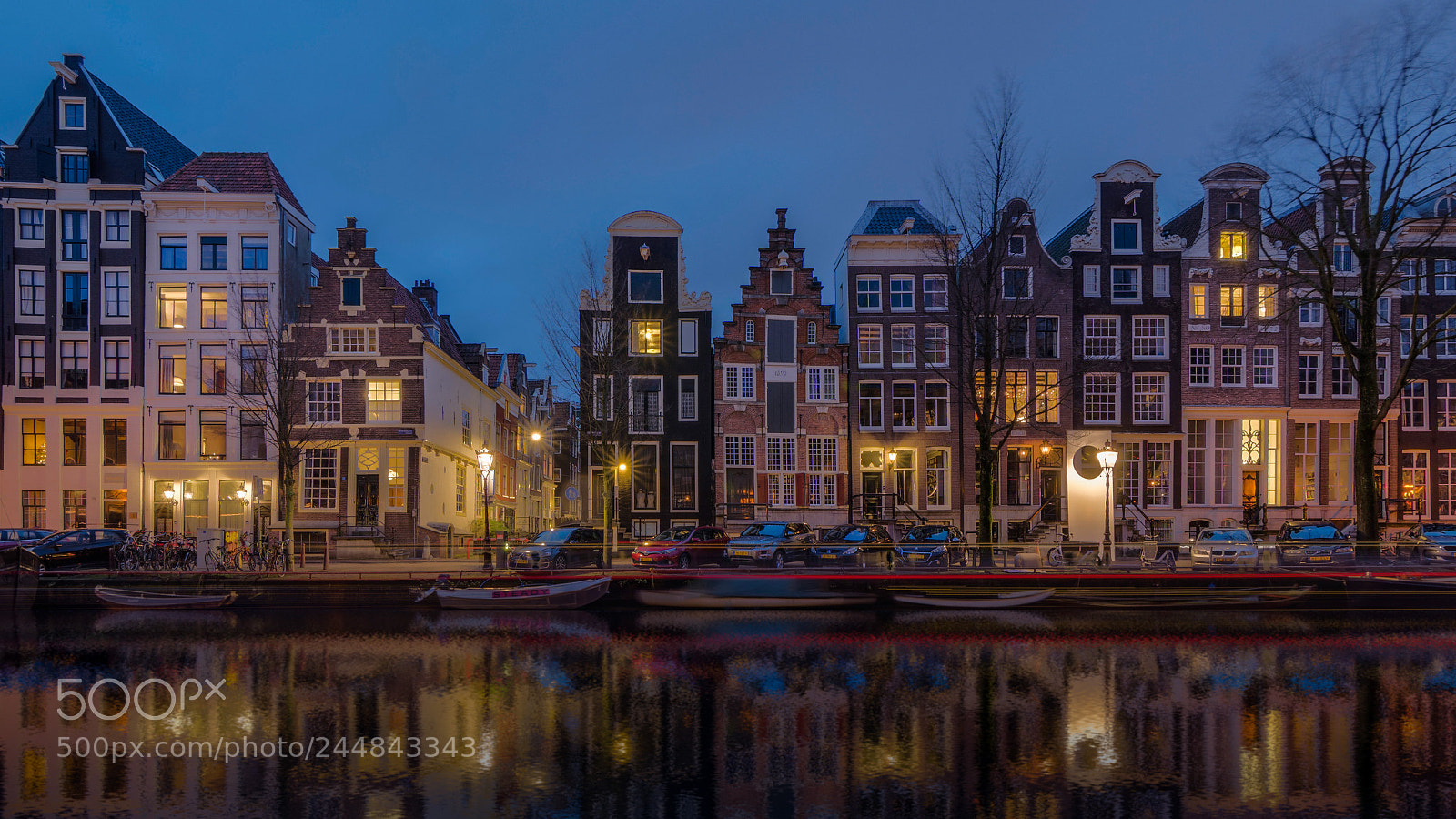 Nikon D5100 sample photo. Herengracht at night photography