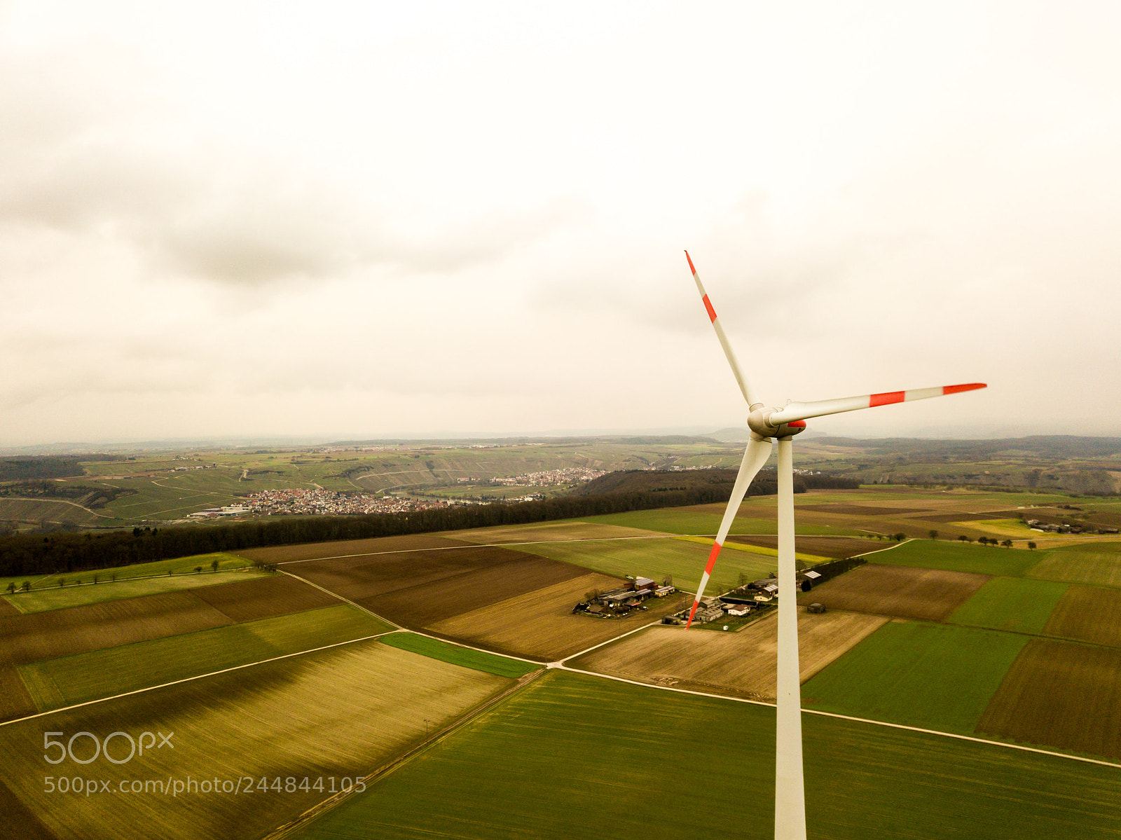 DJI FC220 sample photo. Windrad ingersheim photography